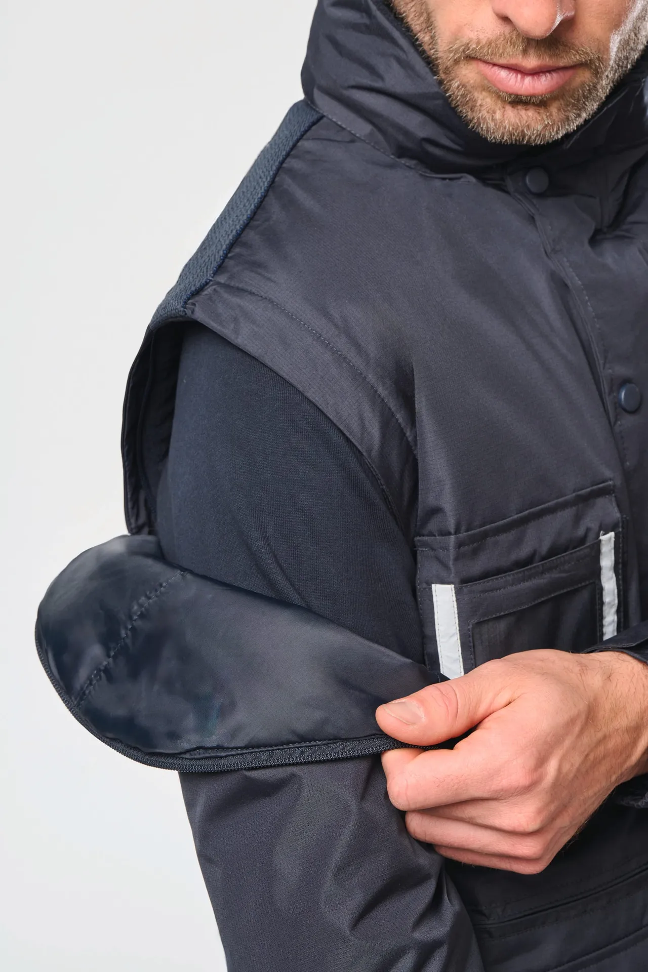 Workwear Parka mit abtrennbaren Ärmeln Herren