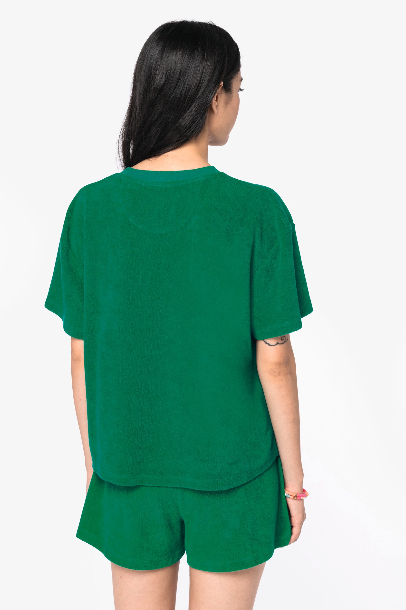 Umweltfreundliches Damen-T-Shirt aus Frottee Umweltfreundliches Damen-T-Shirt aus Frottee