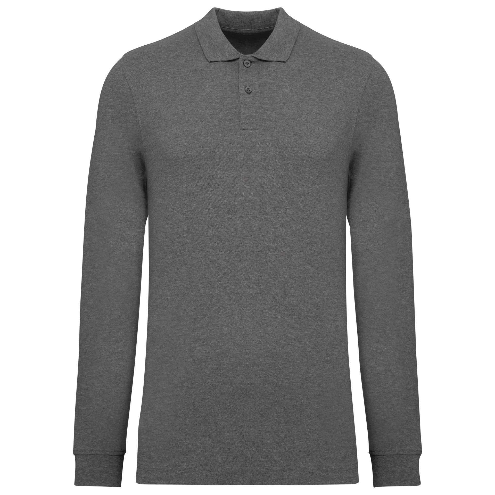 Herren Piqué-Polohemd lange Ärmel Bio-180