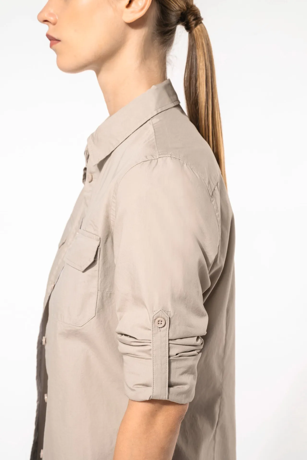 Langarm-Safarihemd für Damen