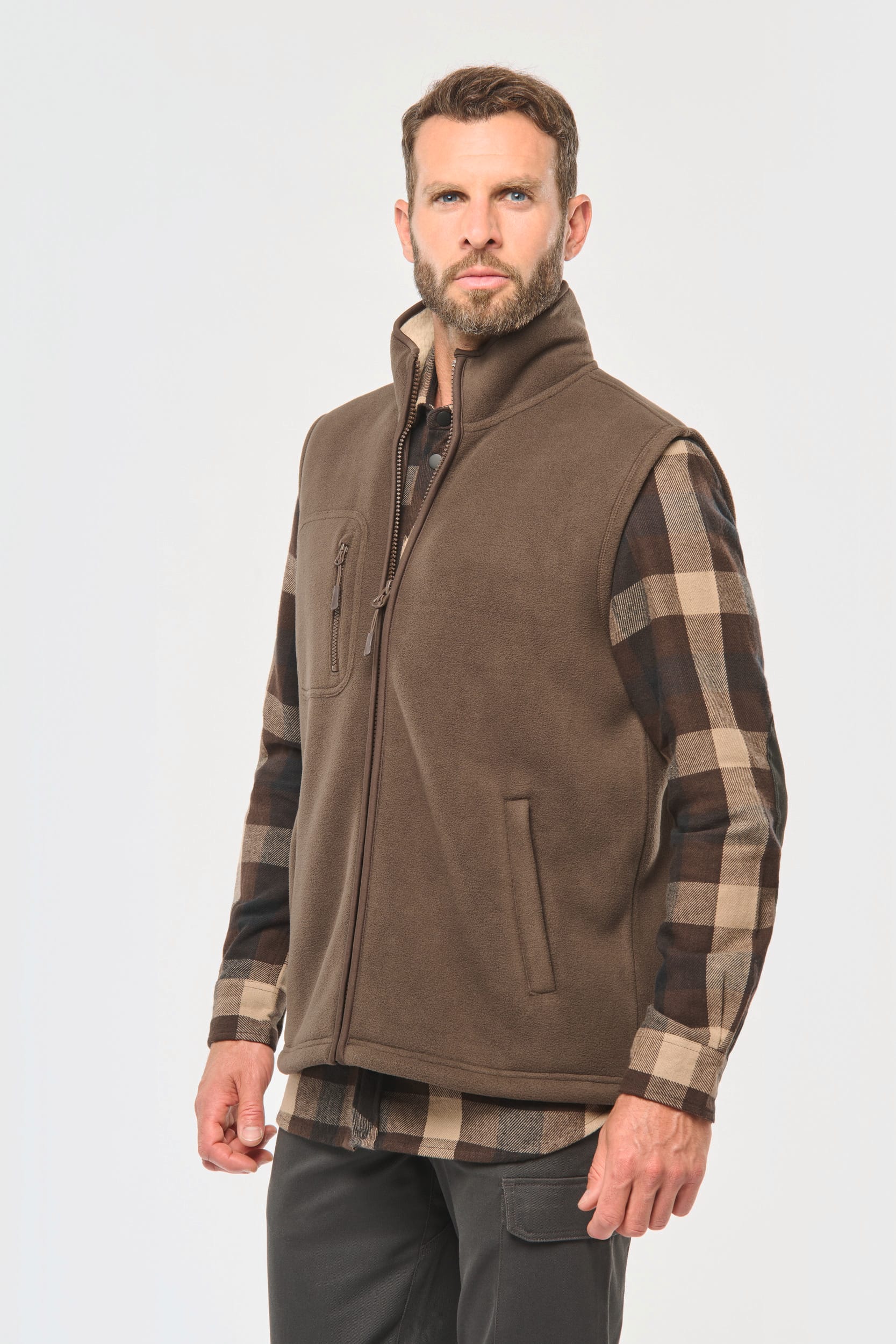 Bodywärmer aus Fleece mit Sherpa-Innenseite, Unisex Bodywärmer aus Fleece mit Sherpa-Innenseite, Unisex