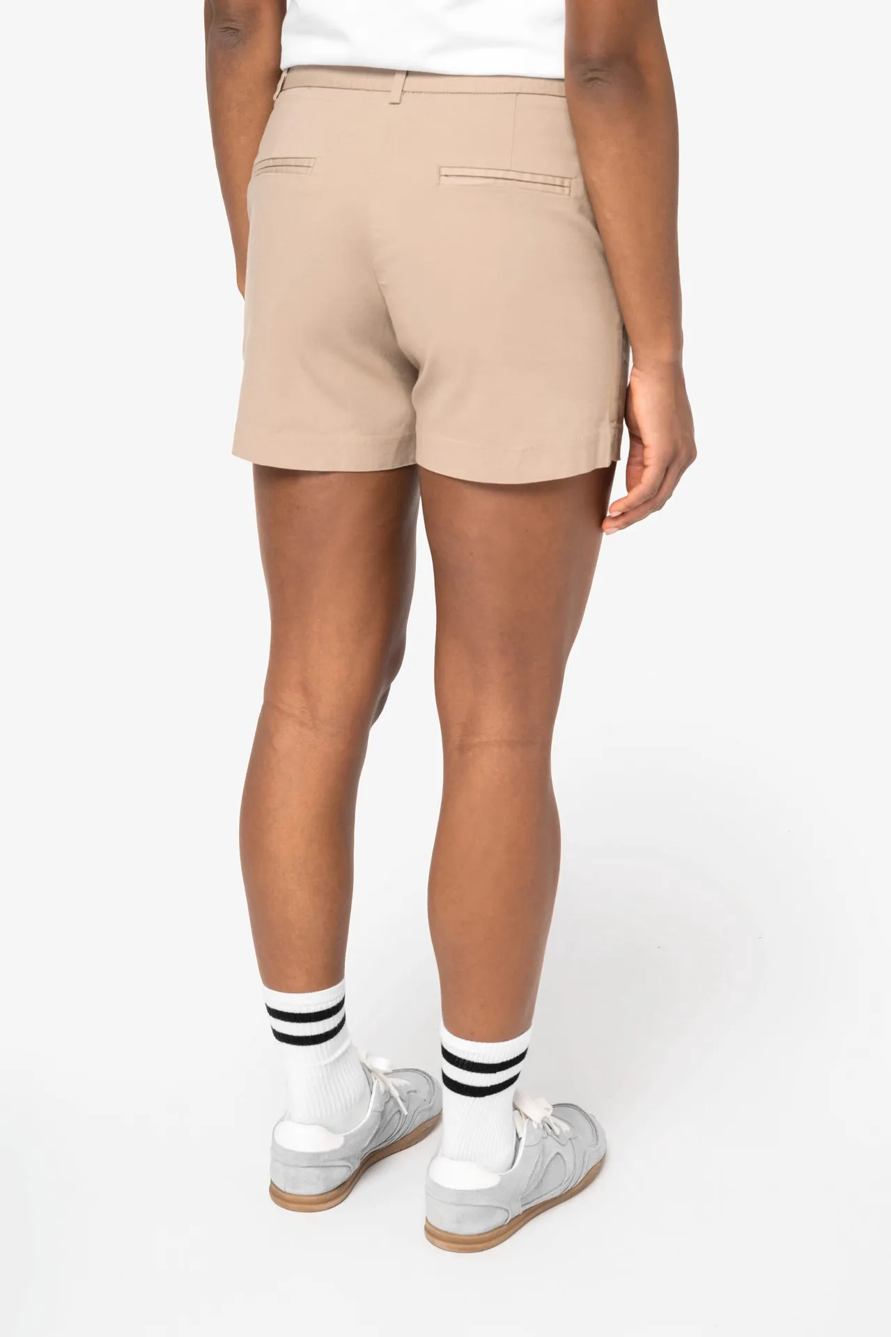 Umweltfreundliche Chino-Bermuda-Shorts für Damen