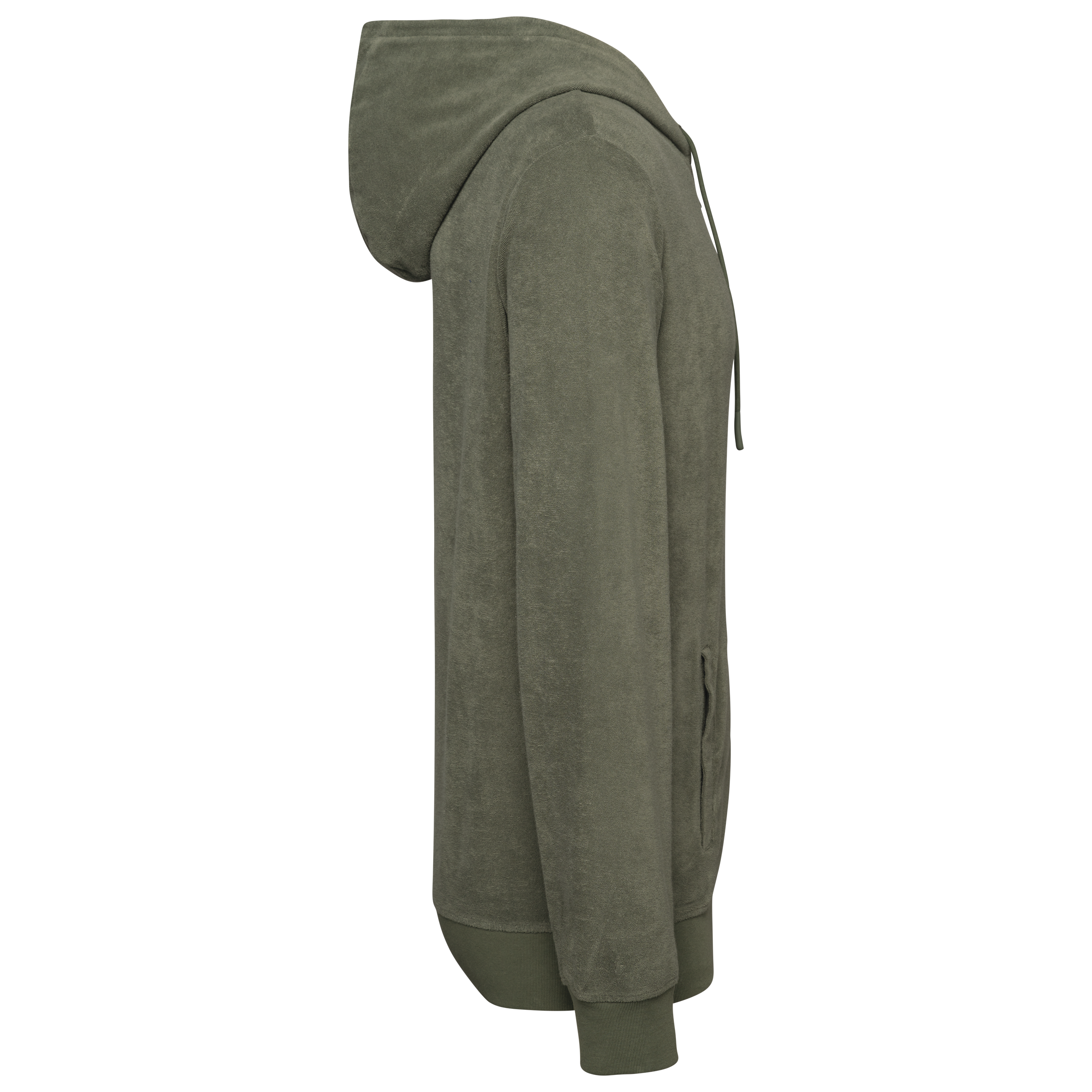 Umweltfreundliches Kapuzensweatshirt aus Frottee mit Reißverschluss für Herren