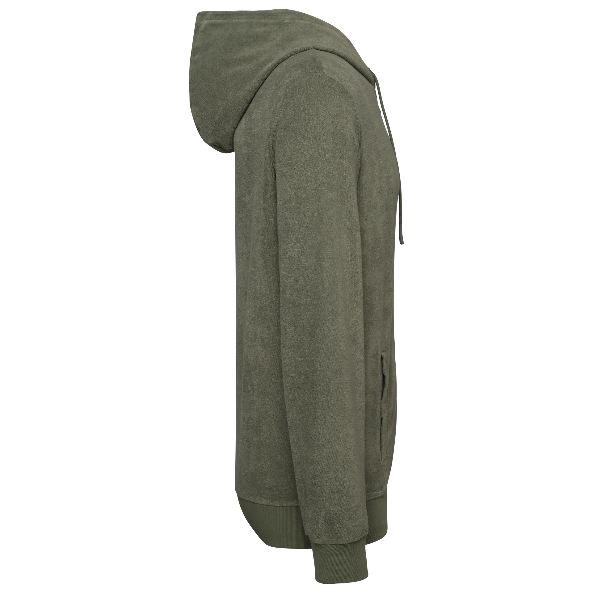 Umweltfreundliches Kapuzensweatshirt aus Frottee mit Reißverschluss für Herren