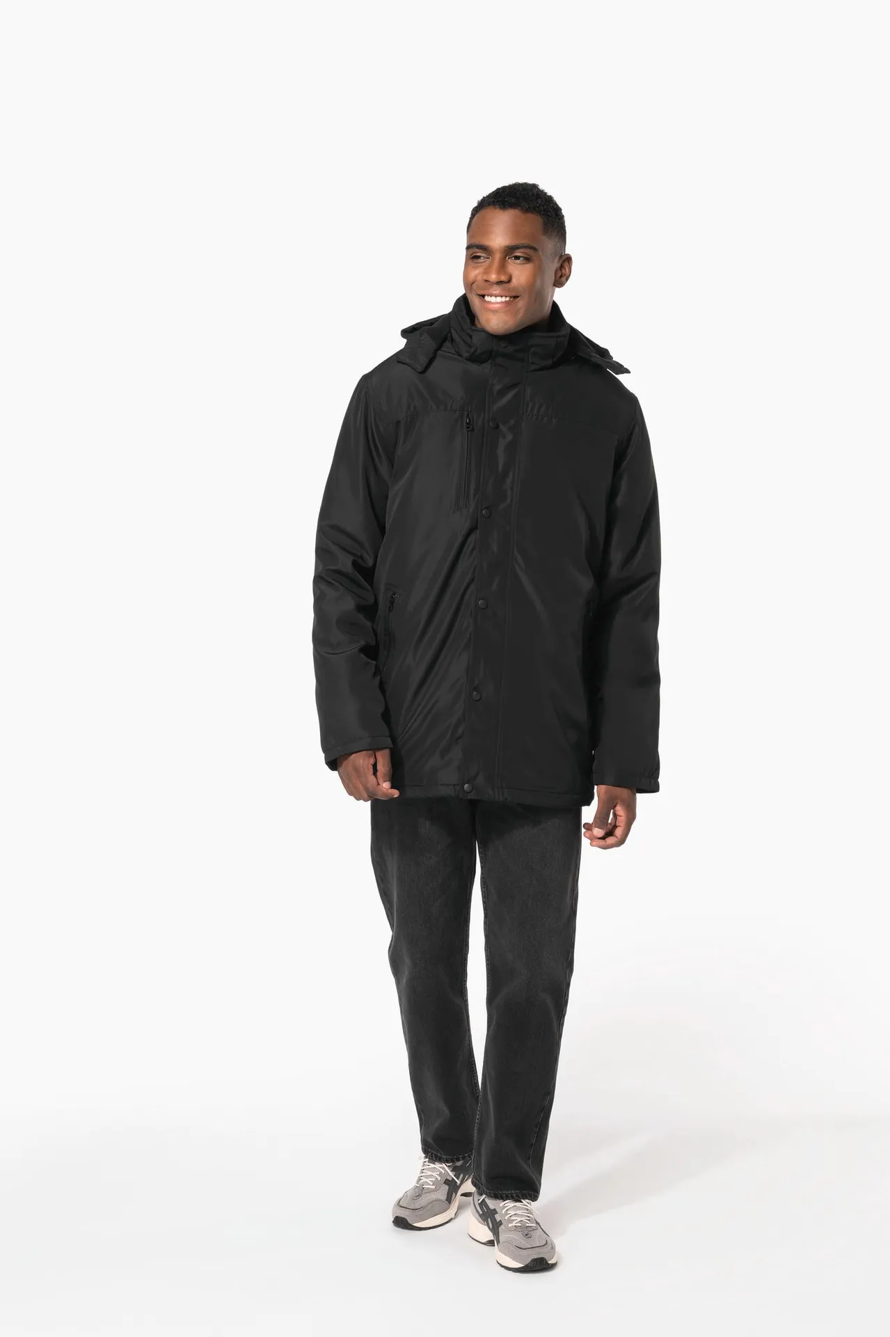 Parka mit abnehmbarer Kapuze