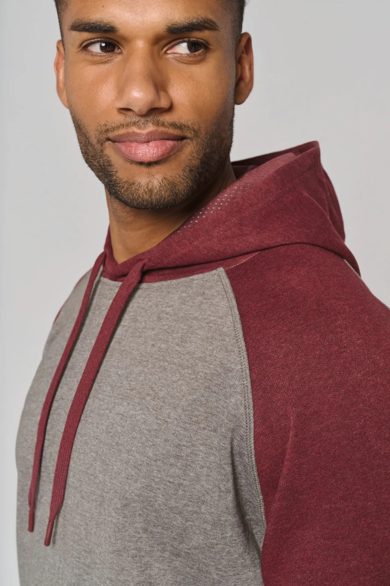 Zweifarbiges Kapuzensweatshirt für Erwachsene