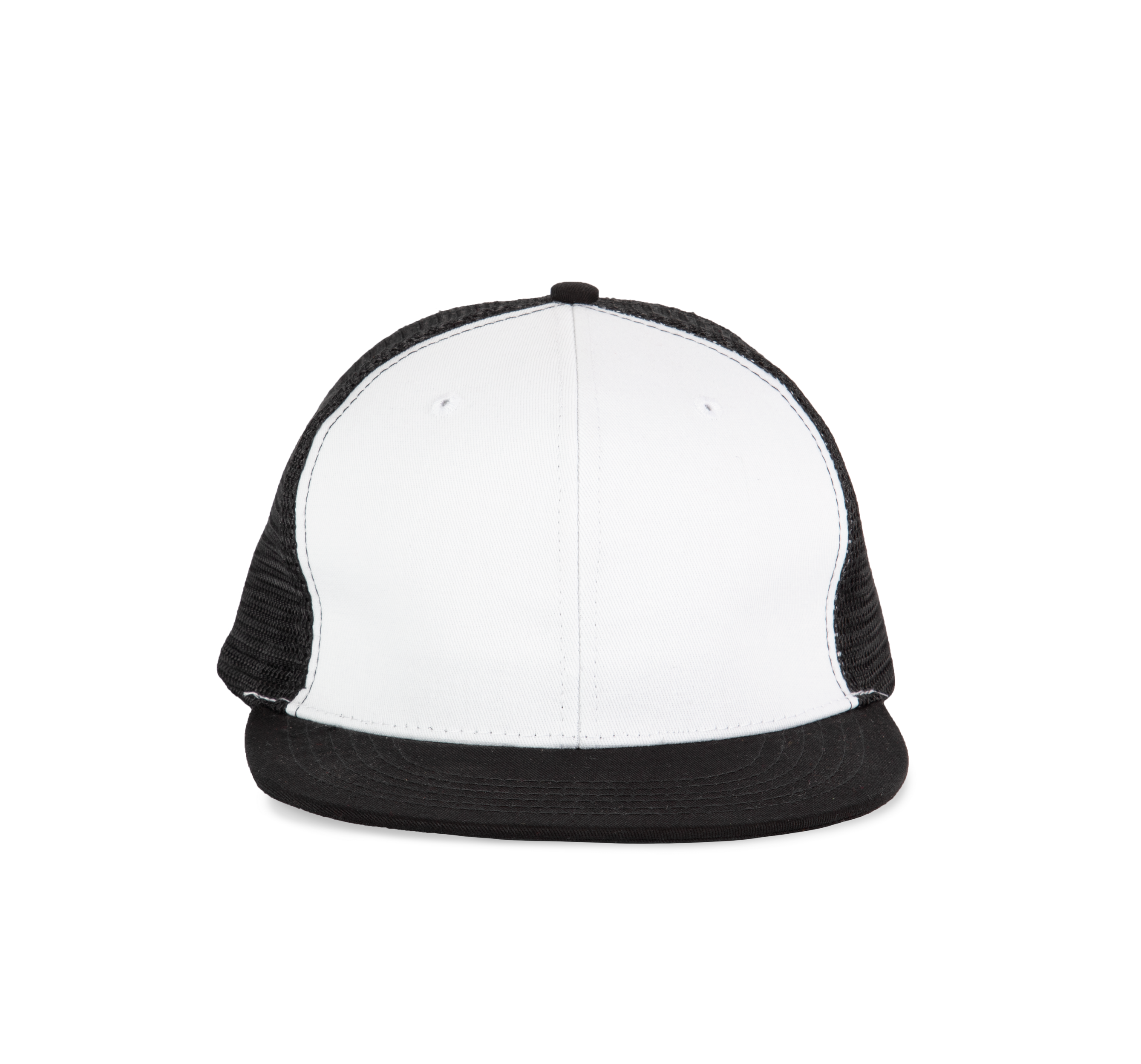 Trucker-Cap - 6-Panels-Kappe, Flachschirm