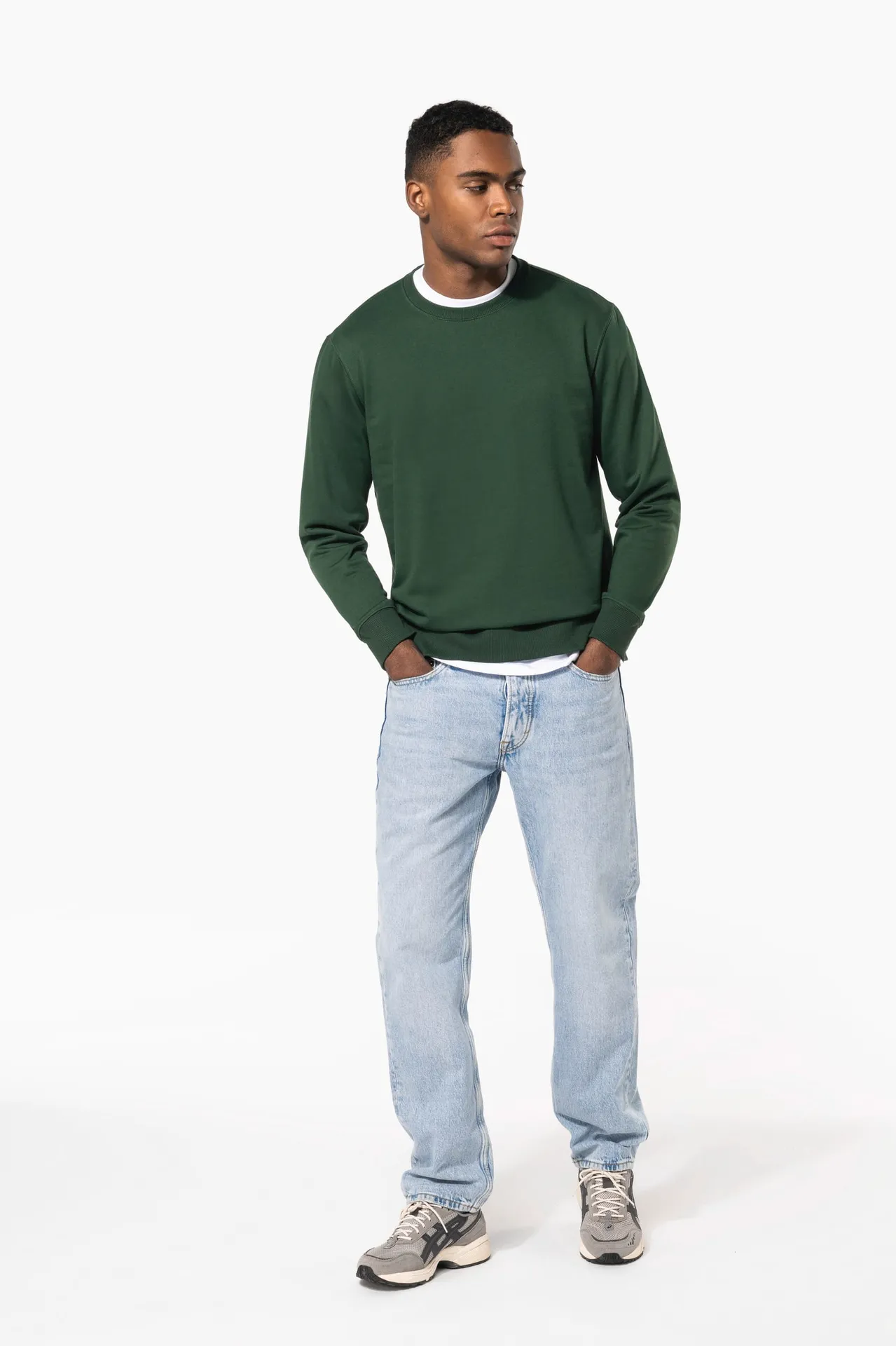 Recyceltes Unisex-Sweatshirt mit Rundhalsausschnitt