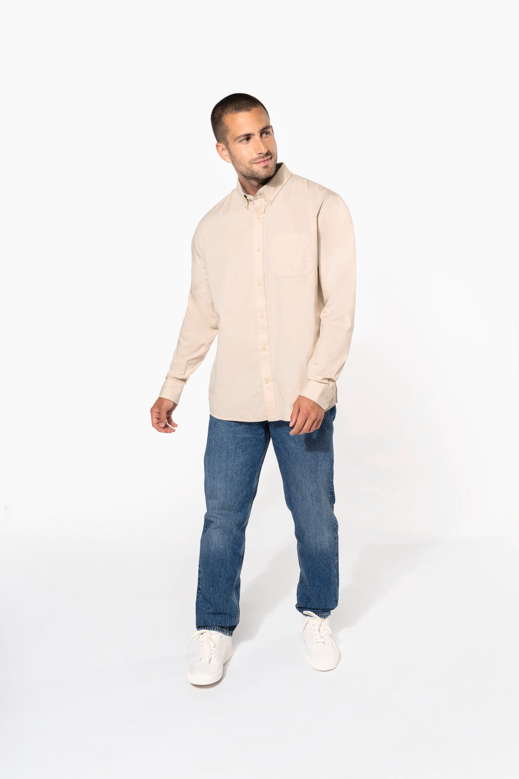 Langarm-Baumwollhemd Nevada für Herren