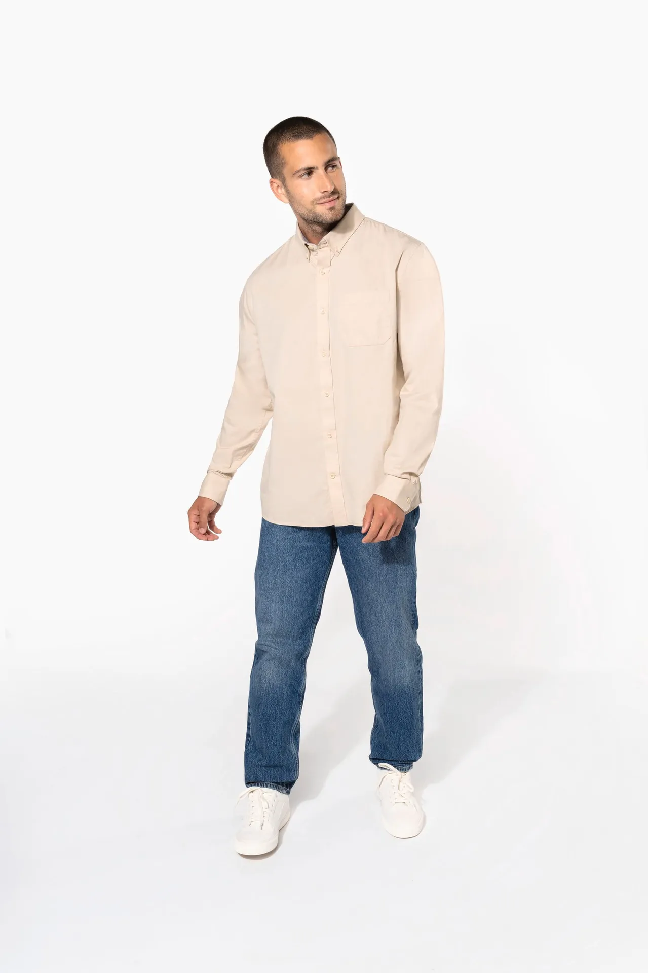 Langarm-Baumwollhemd Nevada für Herren