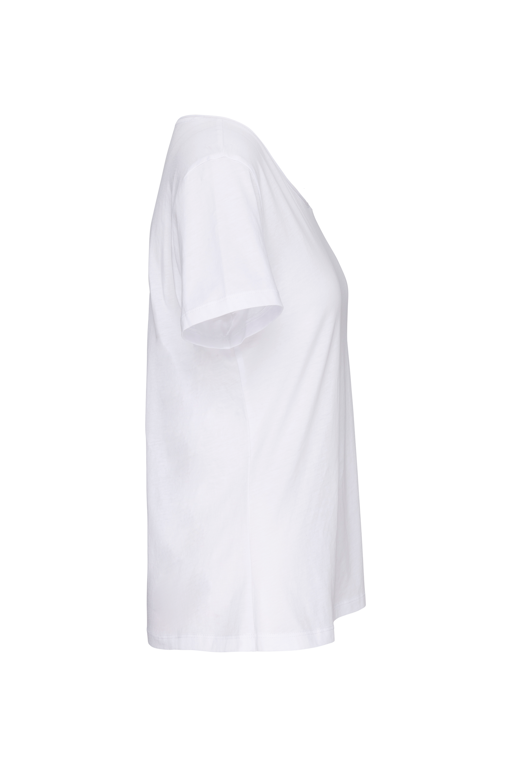 Bio-T-Shirt für Damen mit kurzen Ärmeln und ungesäumtem Halsausschnitt