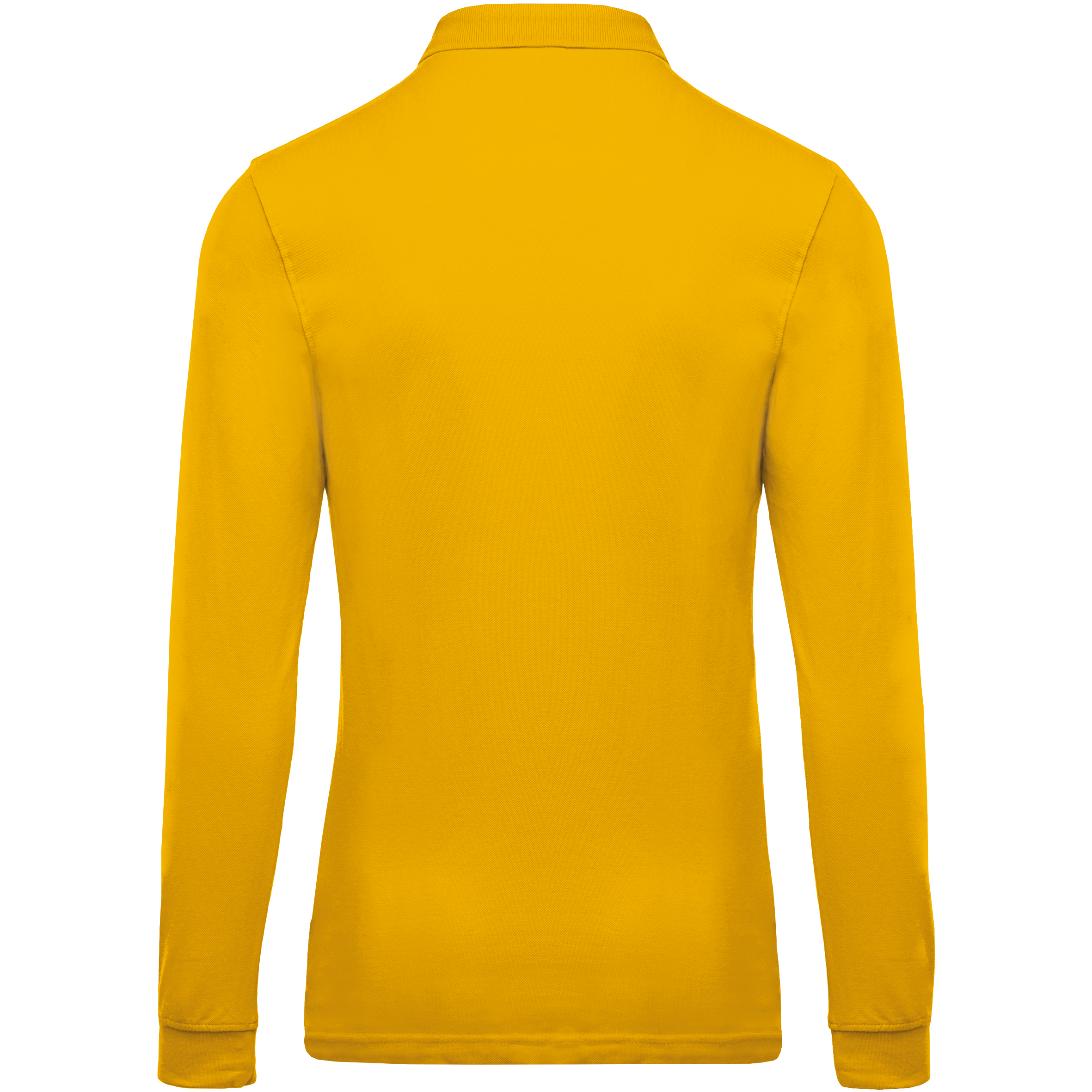 Herren Langarm-Polohemd. Baumwollpiqué