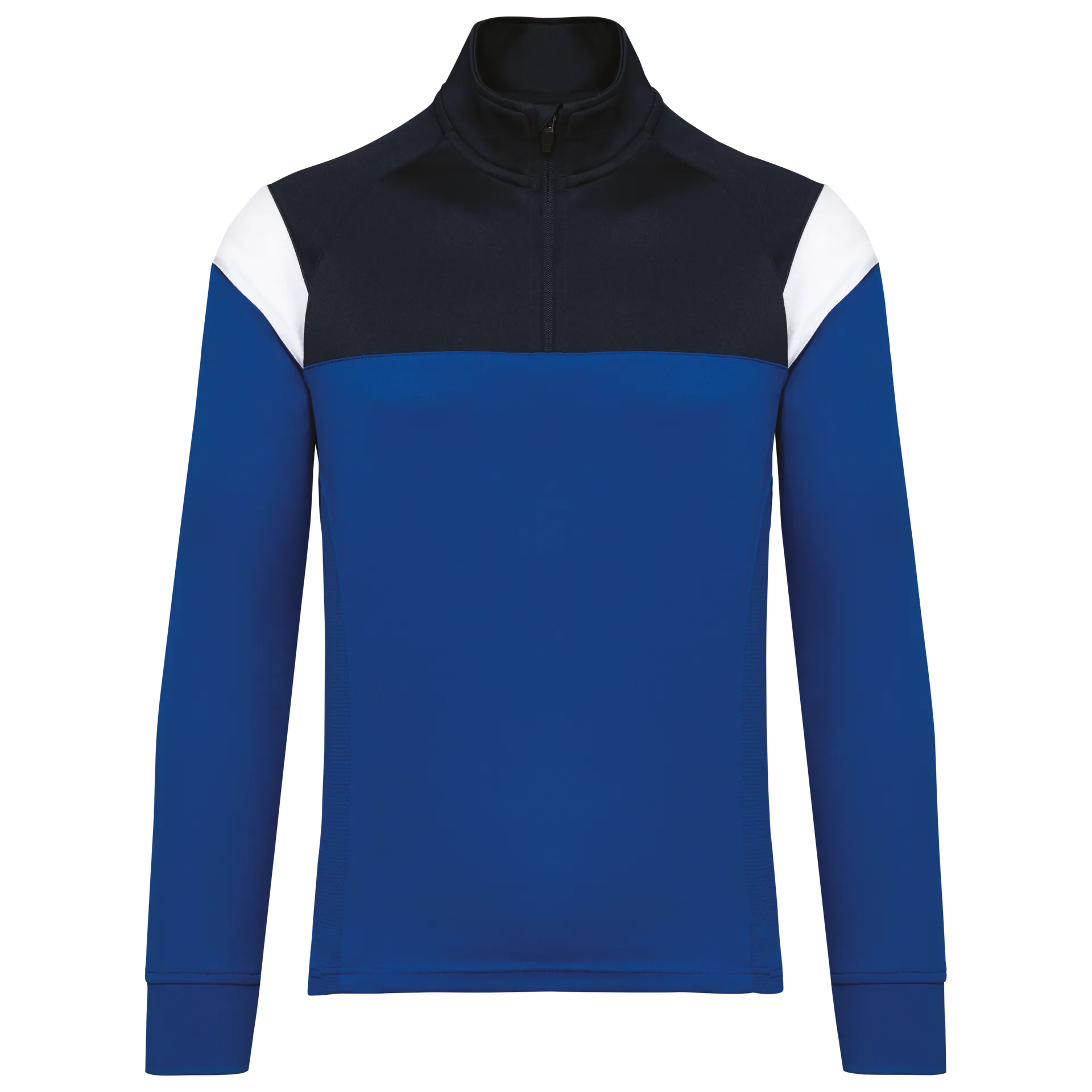 Unisex Trainings-Sweatshirt mit 1/4 Reißverschluss