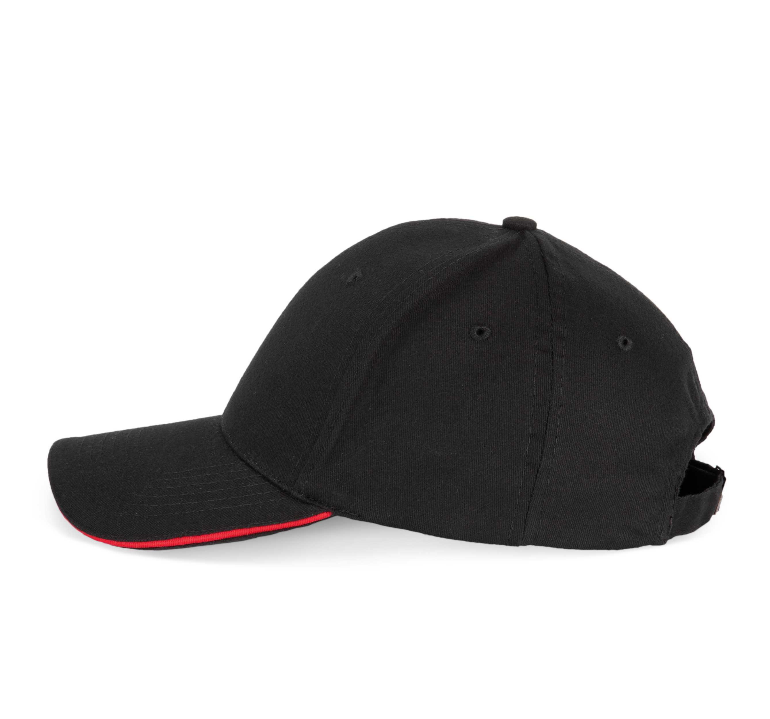 6-Panel-Kappe mit Kontrast-Sandwichschirm