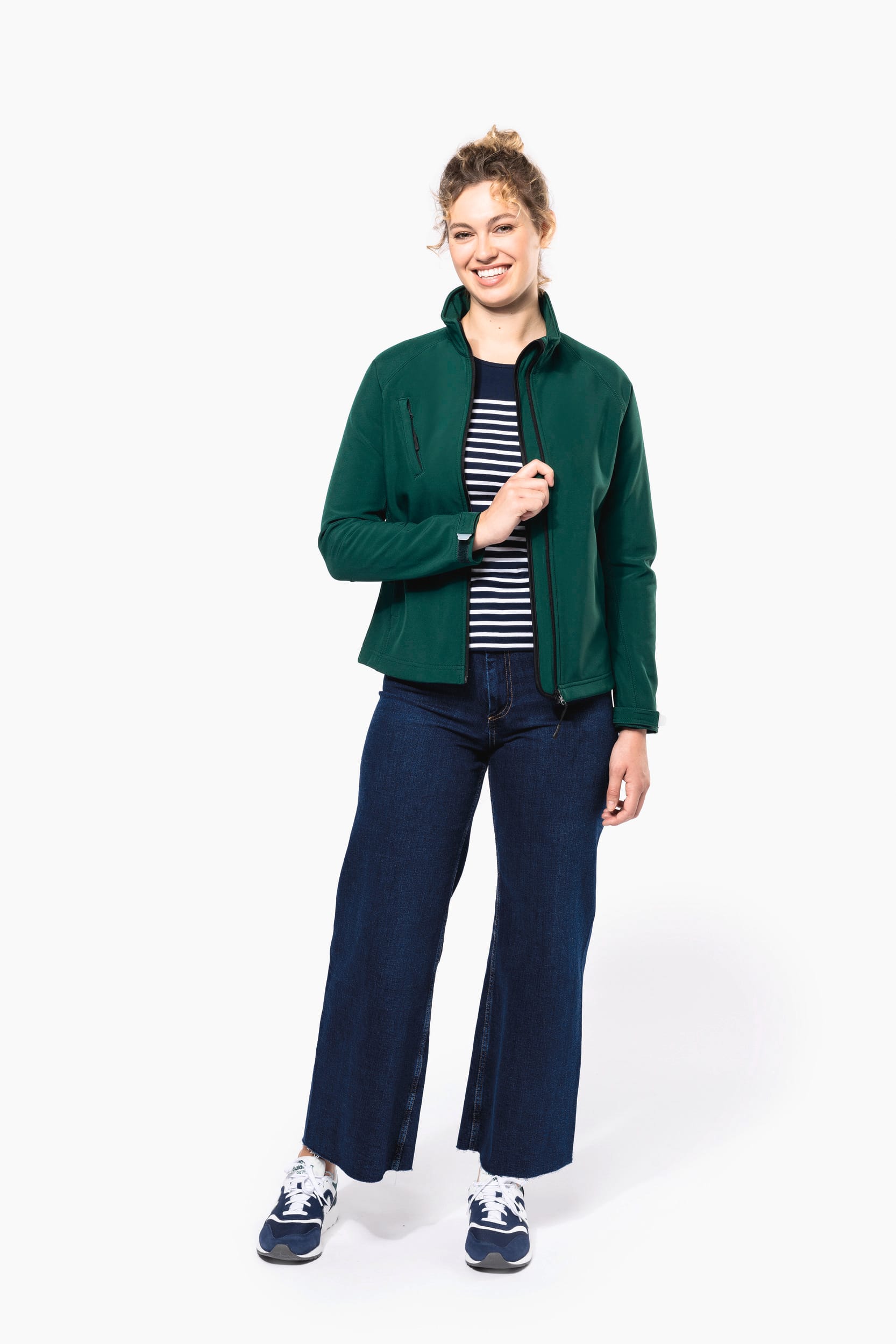 Damen Softshell-Jacke mit Abnehmbare Kapuze