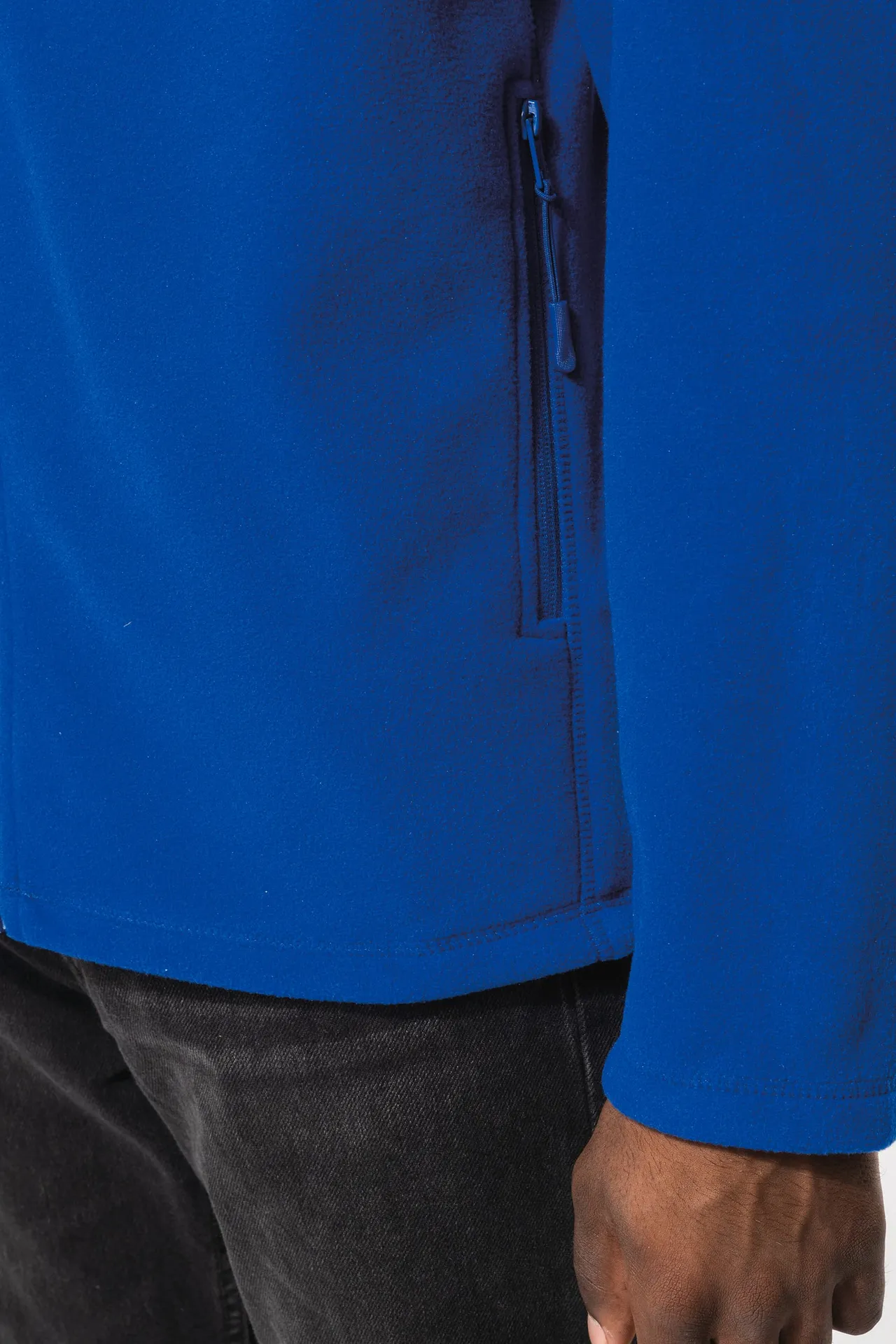 Mikrofleece-Jacke mit Reißverschluss Raglanärmel für Herren