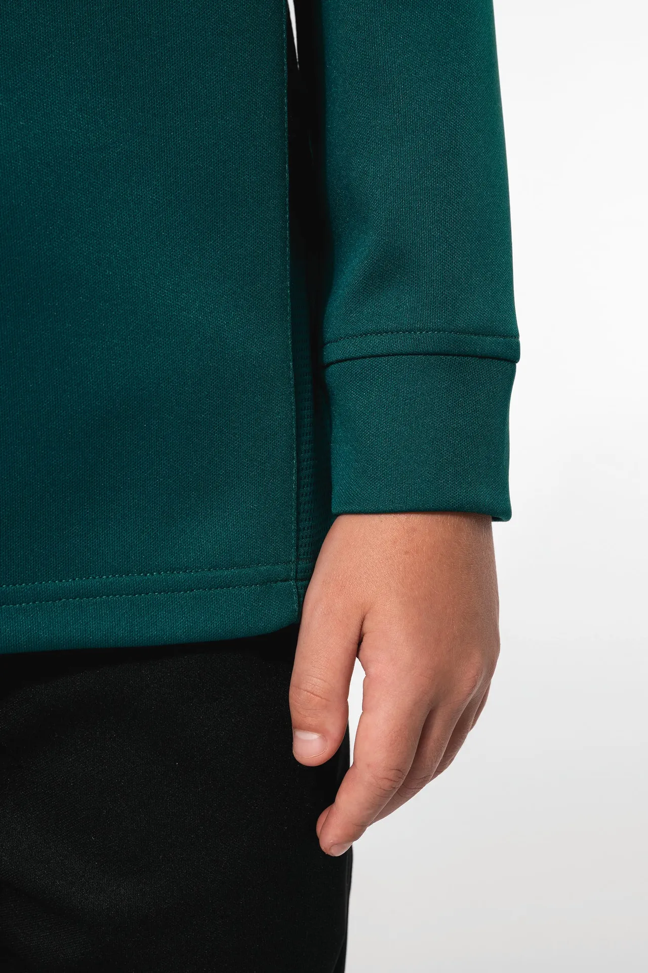 Kinder Trainings-Sweatshirt mit 1/4 Reißverschluss