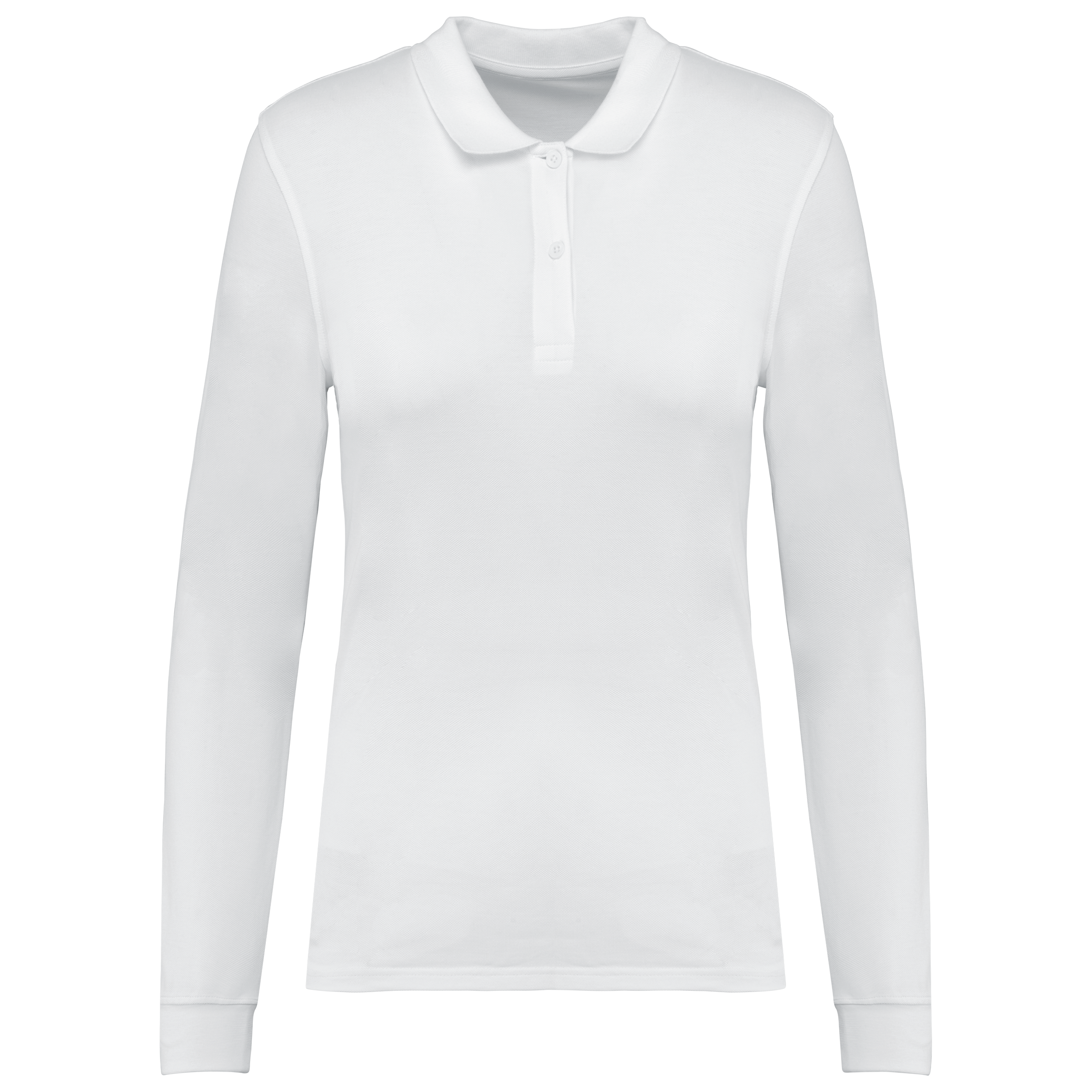 Damen Piqué-Polohemd lange Ärmel Bio180
