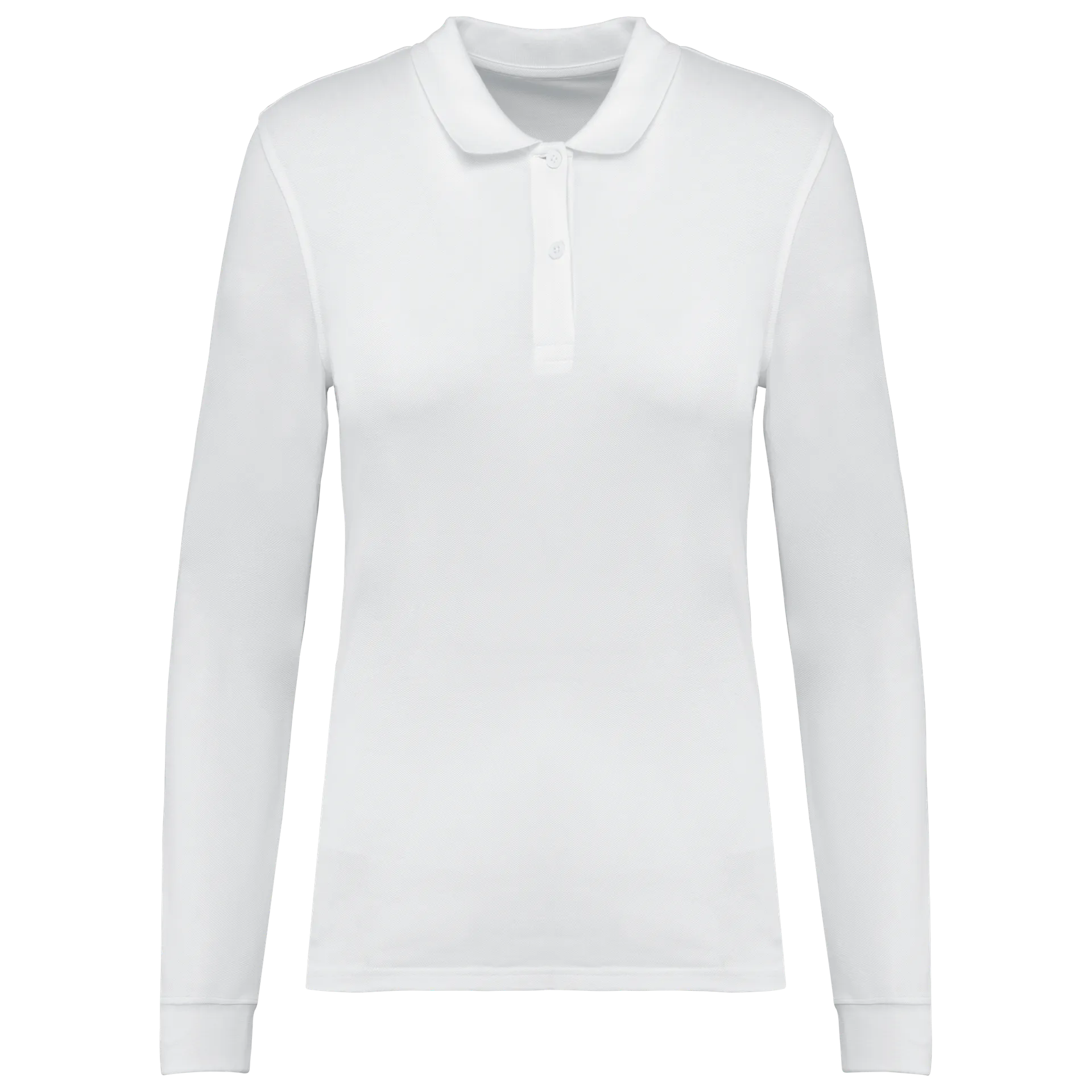 Damen Piqué-Polohemd lange Ärmel Bio180