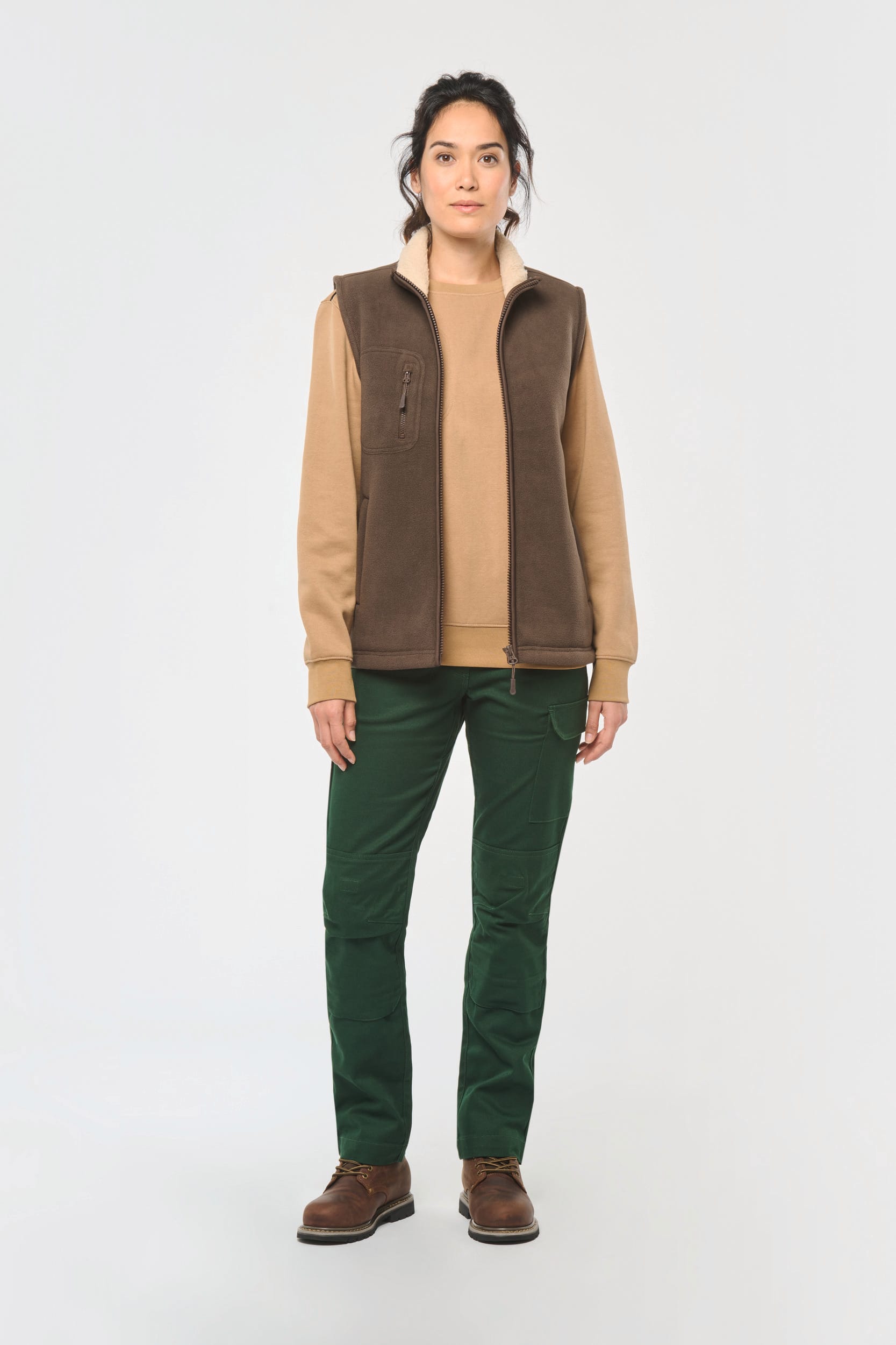 Bodywärmer aus Fleece mit Sherpa-Innenseite, Unisex Bodywärmer aus Fleece mit Sherpa-Innenseite, Unisex