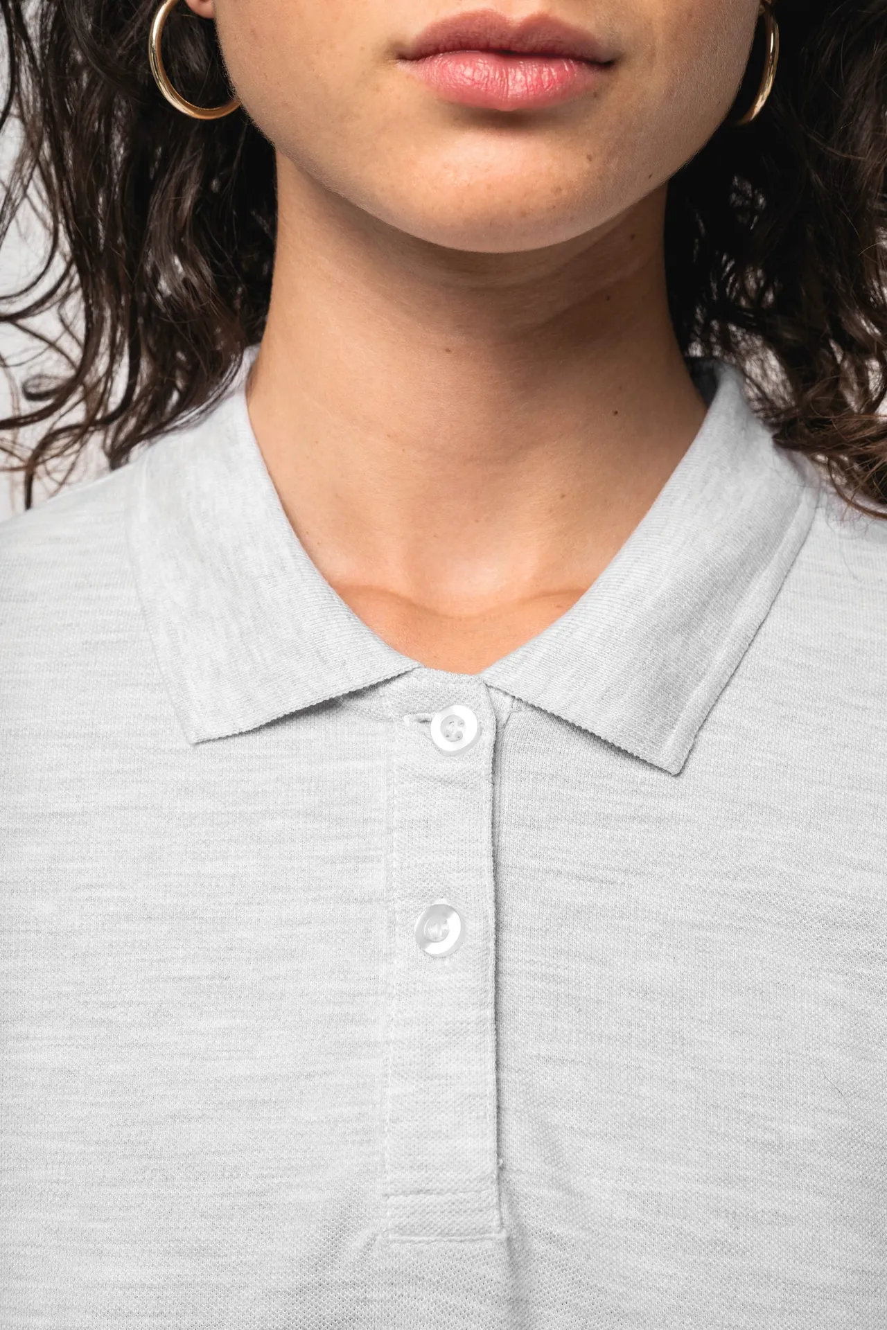 Damen Piqué Poloshirt Langarm