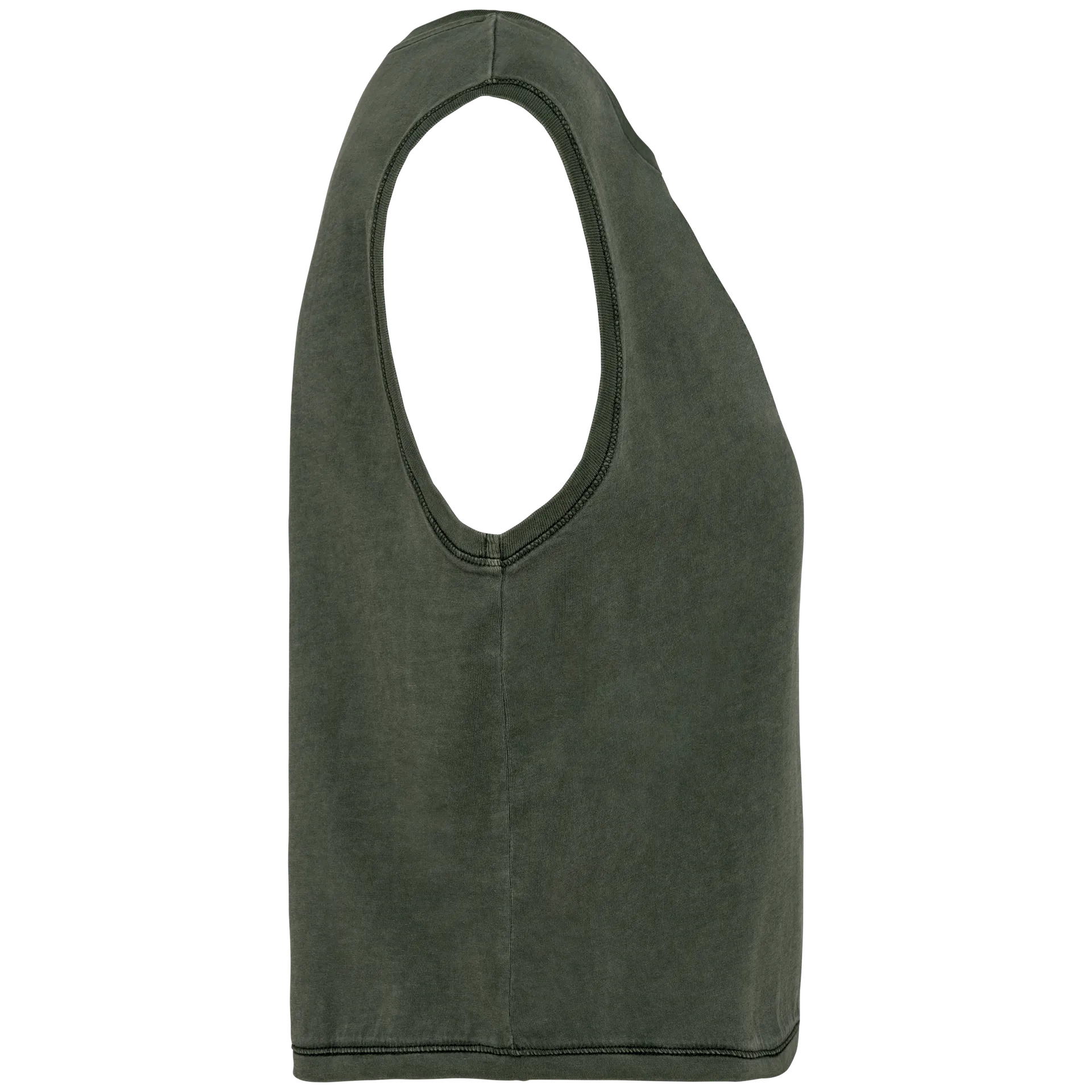 Umweltfreundliches ärmelloses Cropped Damen-T-Shirt