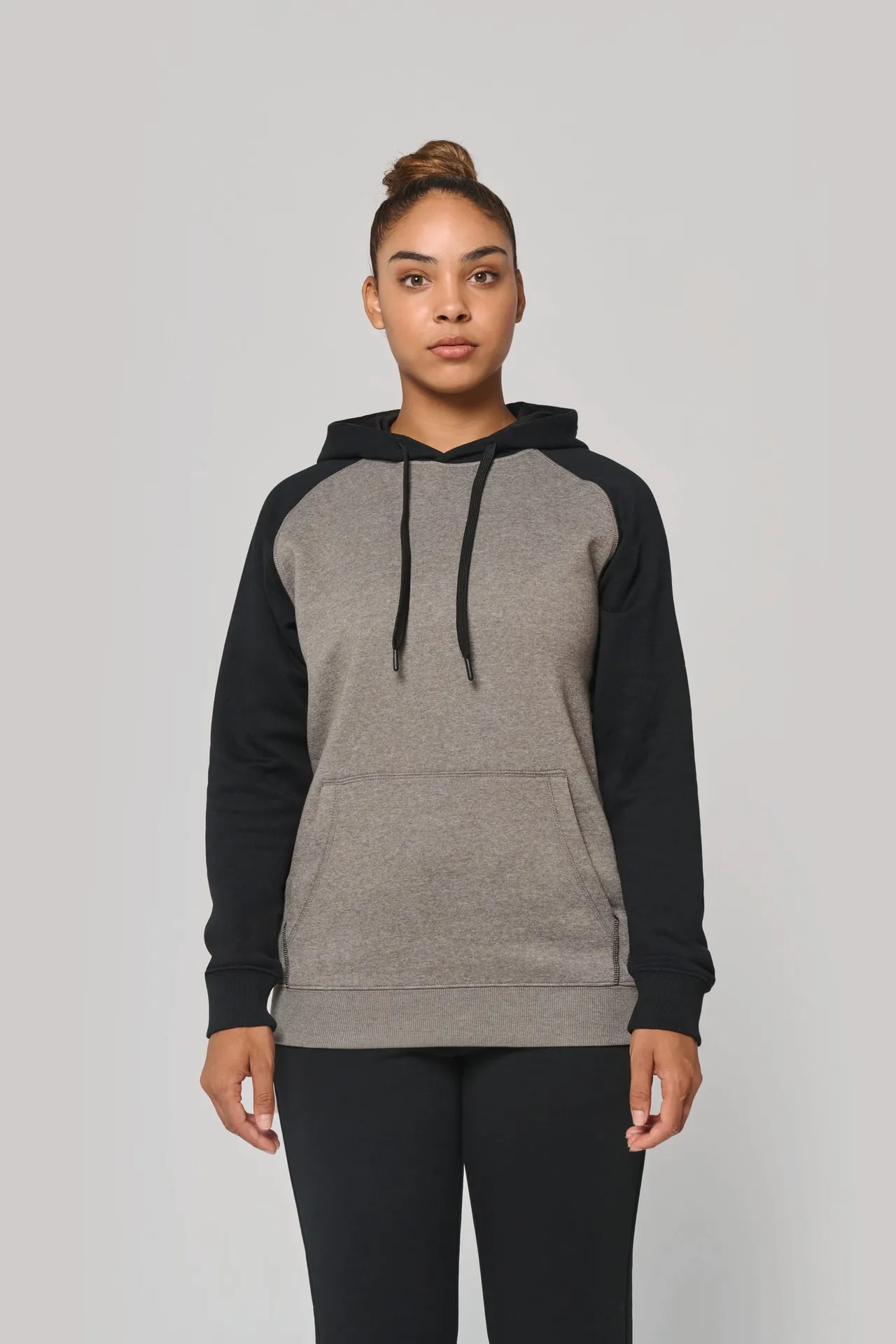 Zweifarbiges Kapuzensweatshirt für Erwachsene
