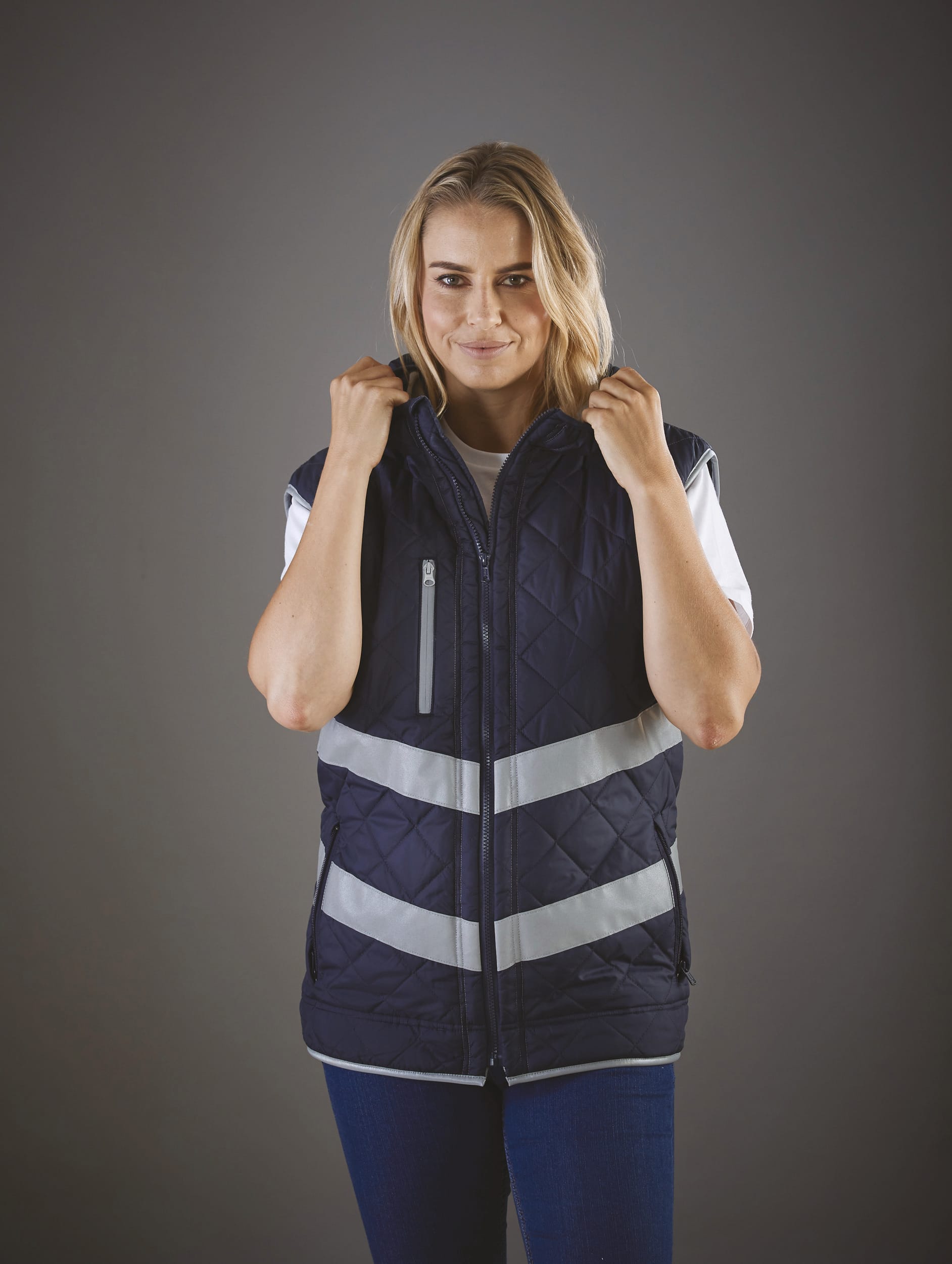 Kensington - Hi-Vis hoodied gilet