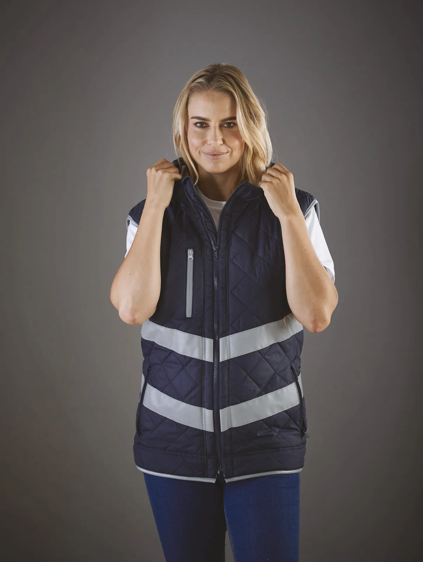Kensington - Hi-Vis hoodied gilet