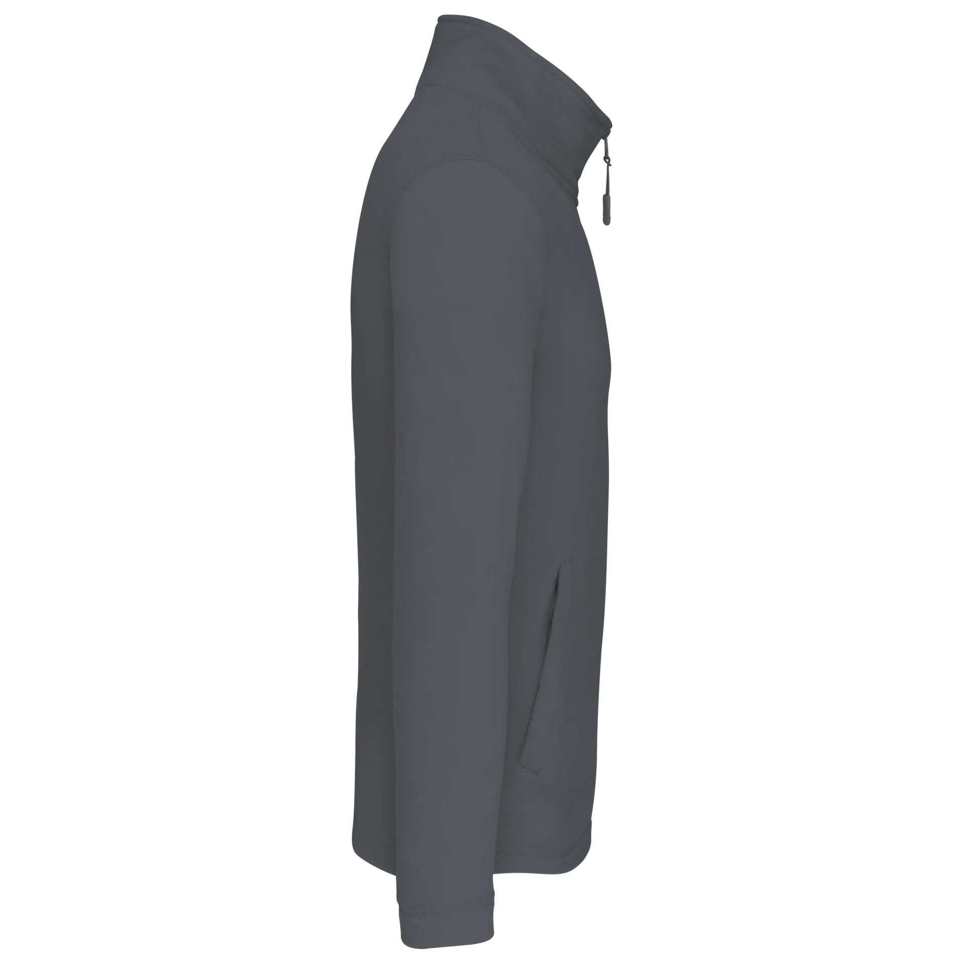 Mikrofleece-Jacke durchgehender Reißverschluss