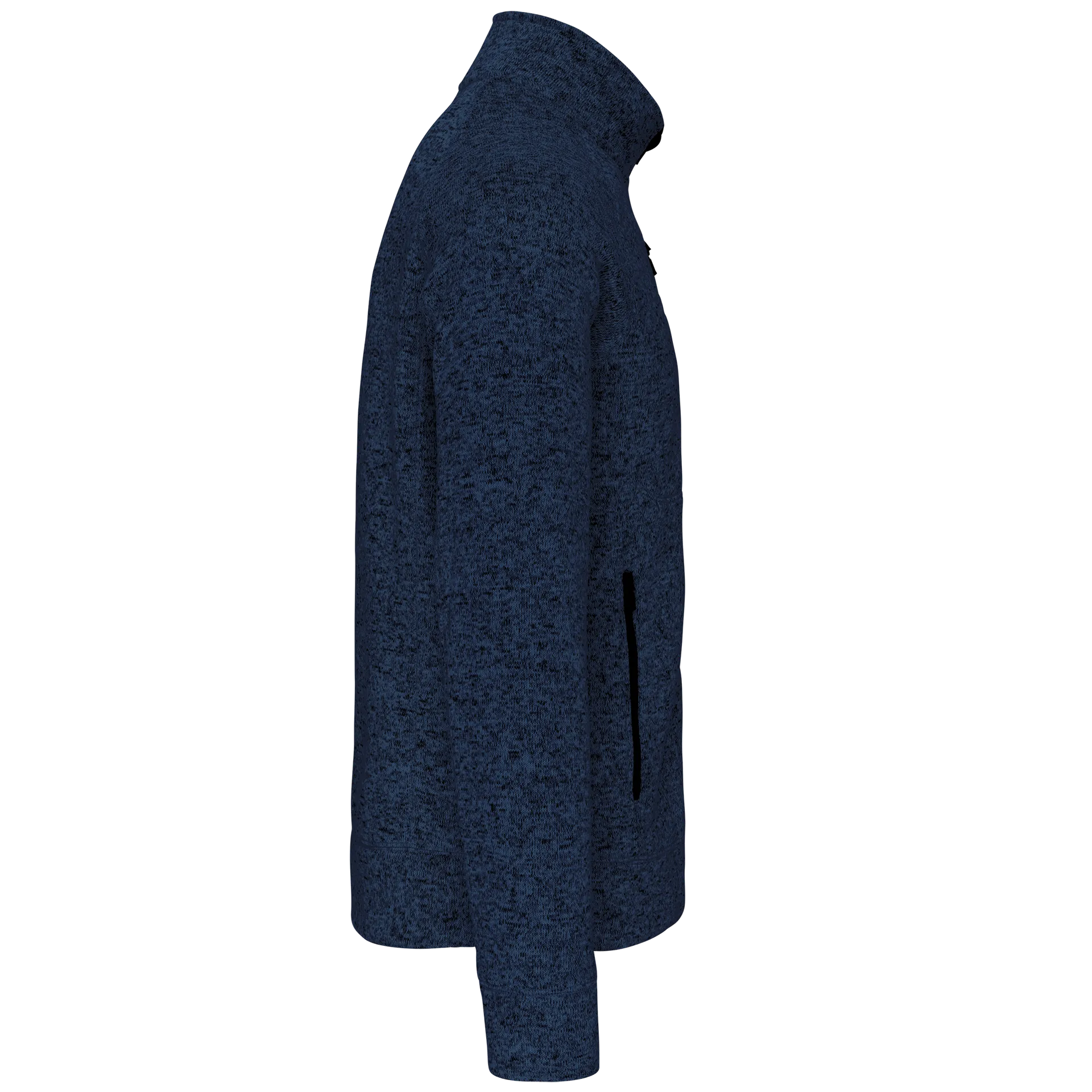 Herren-Weste mit Reißverschluss, aus Chiné