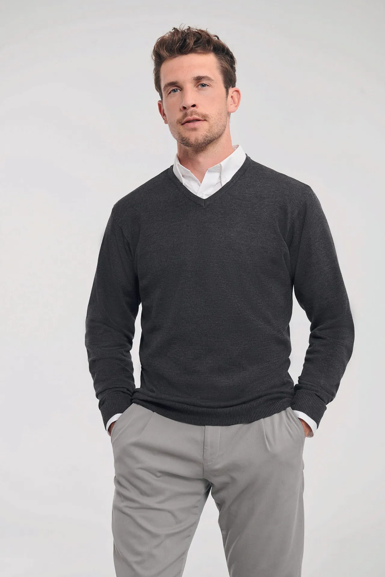 V-neck Knitted Pullover