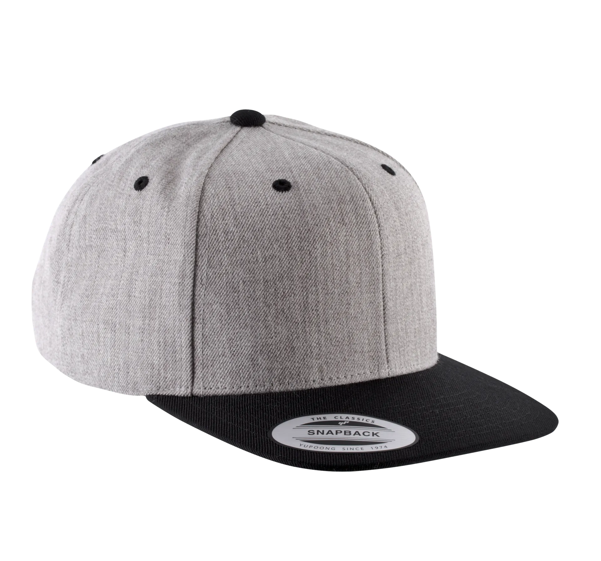 6-Panel-Kappe, flacher Schirm