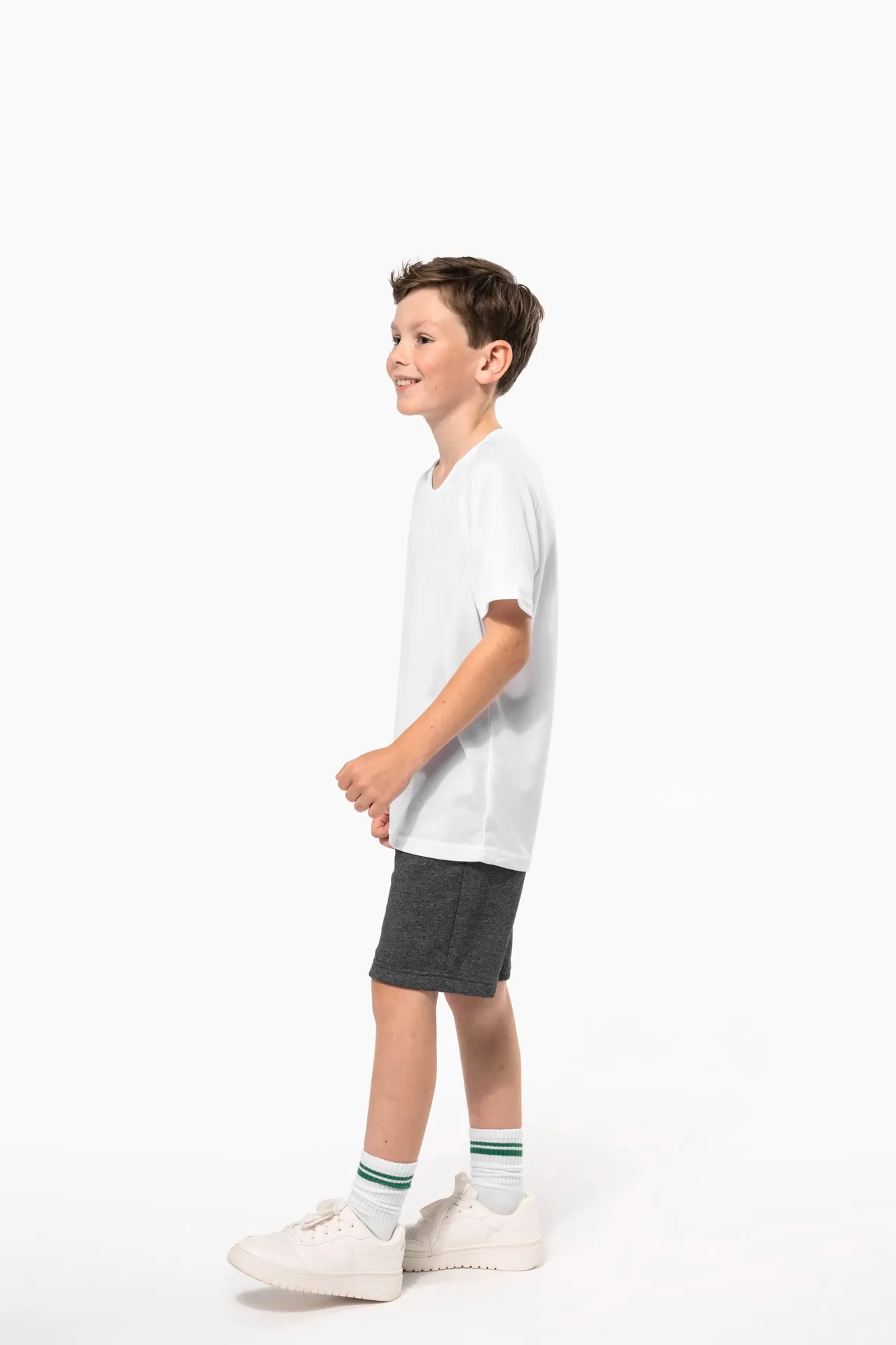Kinder Basic Sport Funktionsshirt Kurzarm
