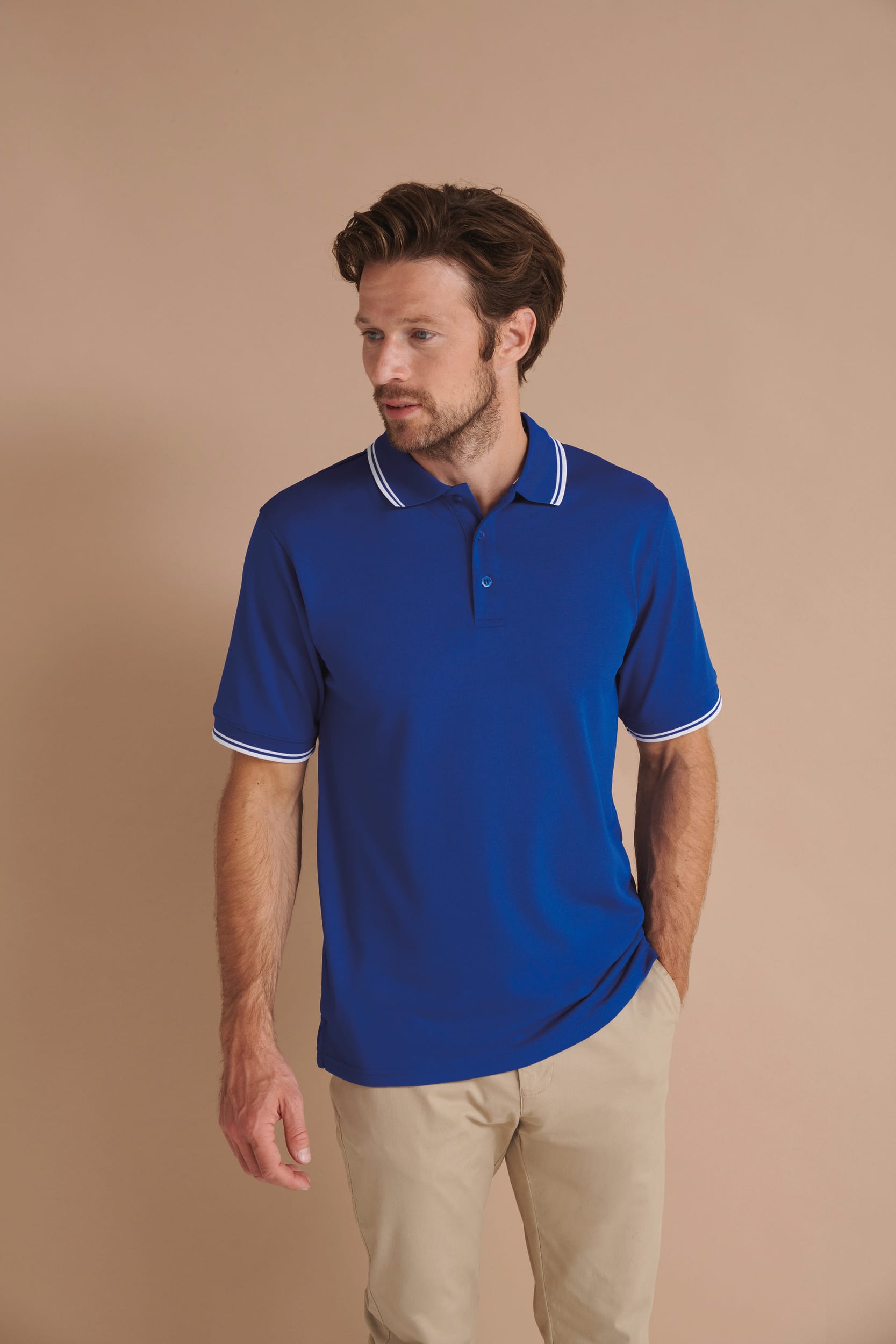 Coolplus®  Kurzarm Poloshirt mit Schrägkragen