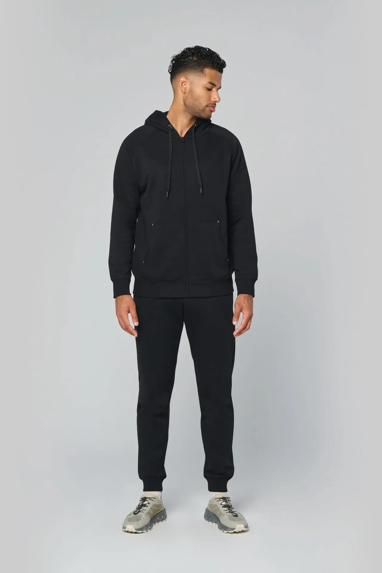 Unisex-kapuzenjacke mit zipper