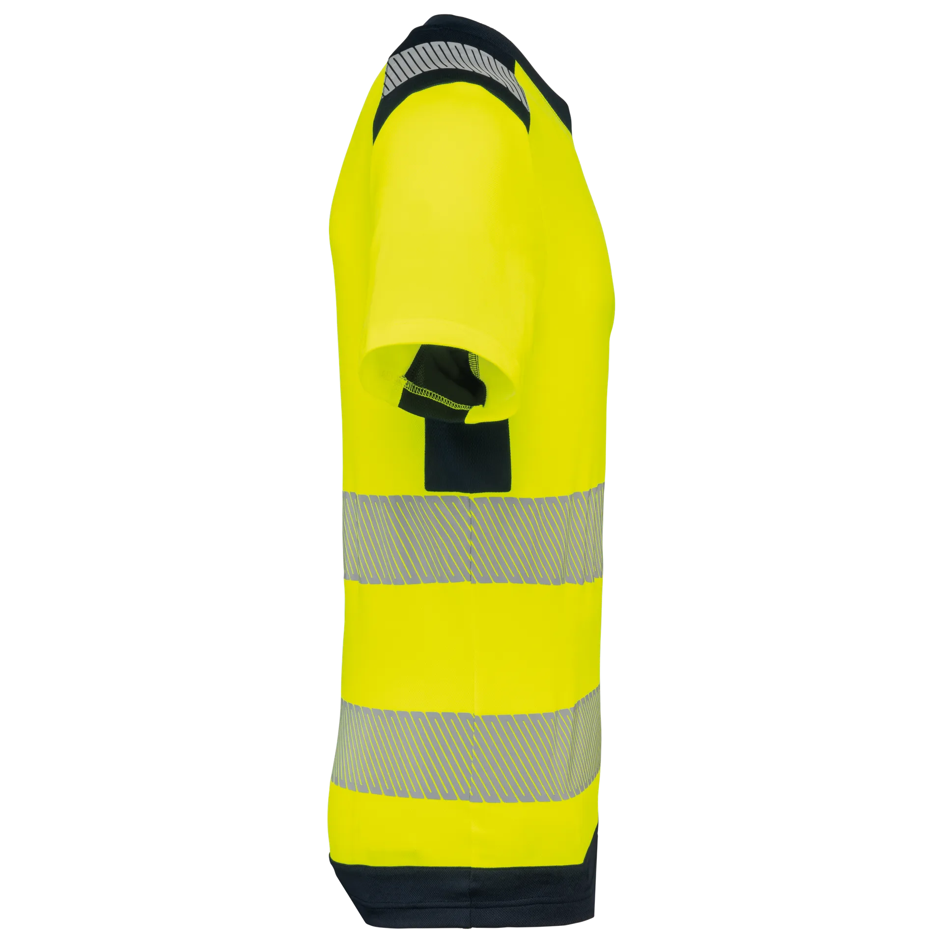 Recyceltes Sicherheits-T-Shirt mit Rundhalsausschnitt und kurzen Ärmeln