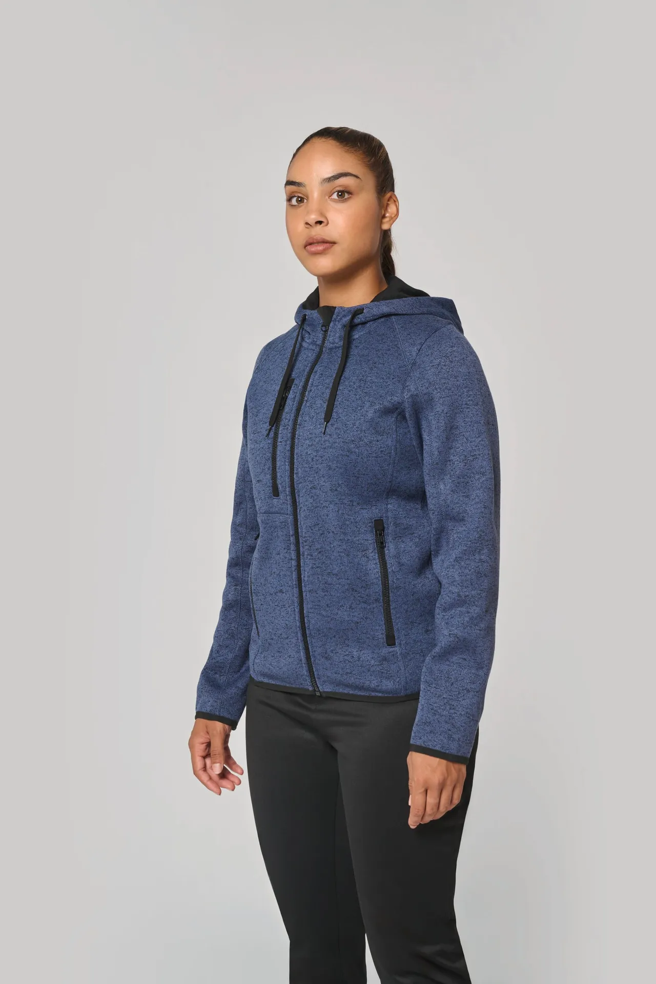 Damen-Hoodie aus Chiné
