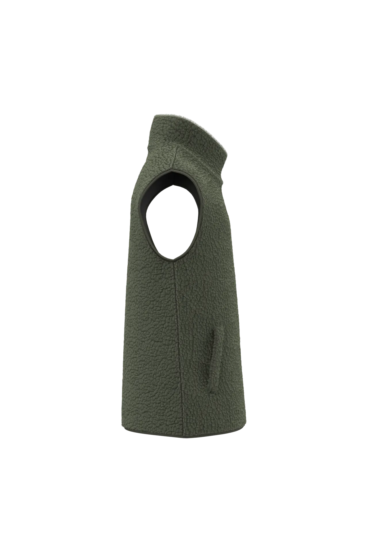 Ärmellose Sherpa-Jacke für Herren