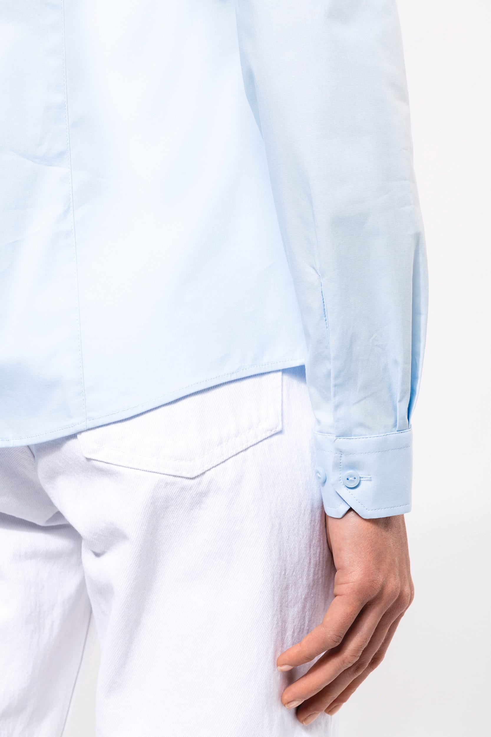 Damen Stretchbluse Langarm