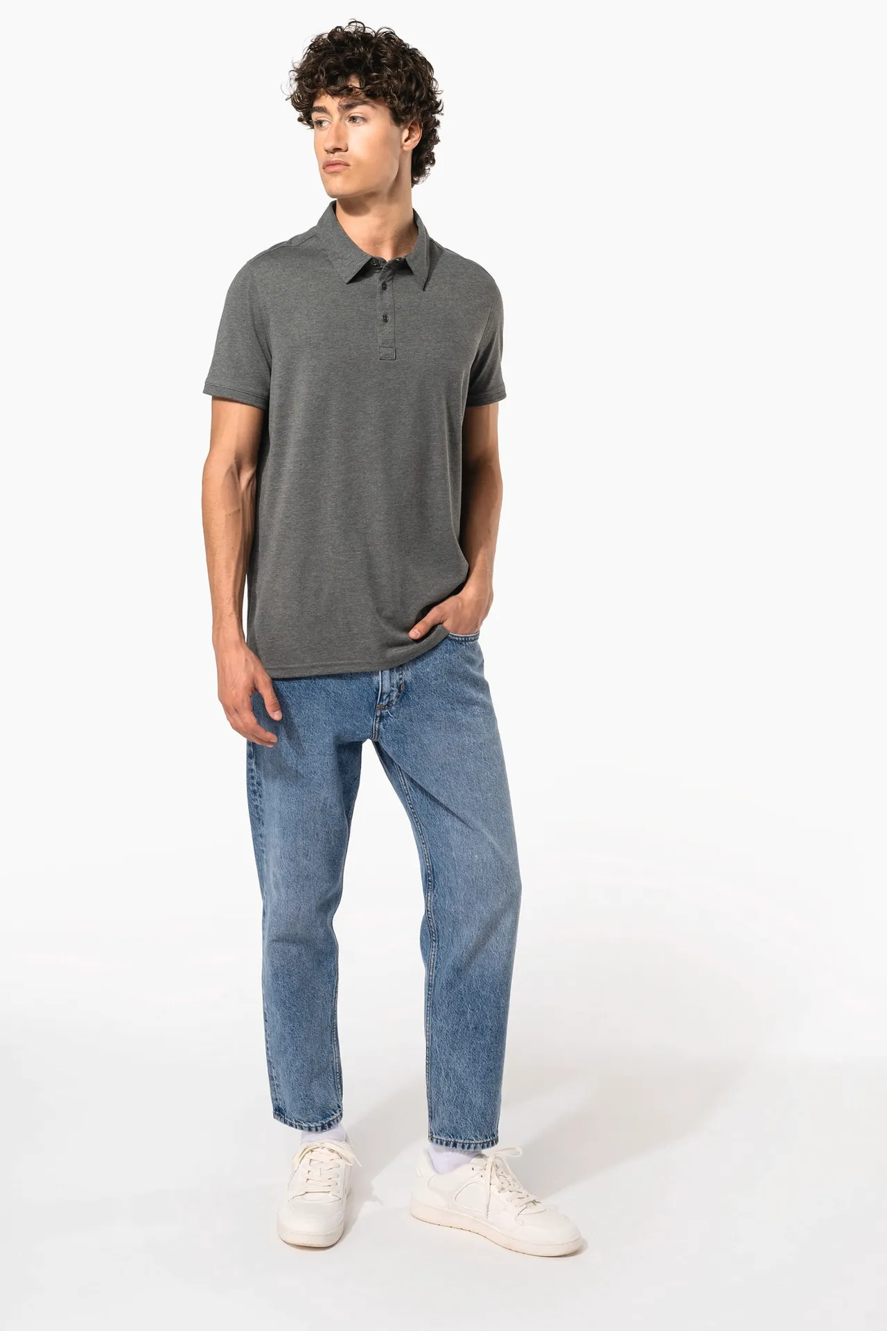 Jersey-Kurzarm-Polohemd für Herren