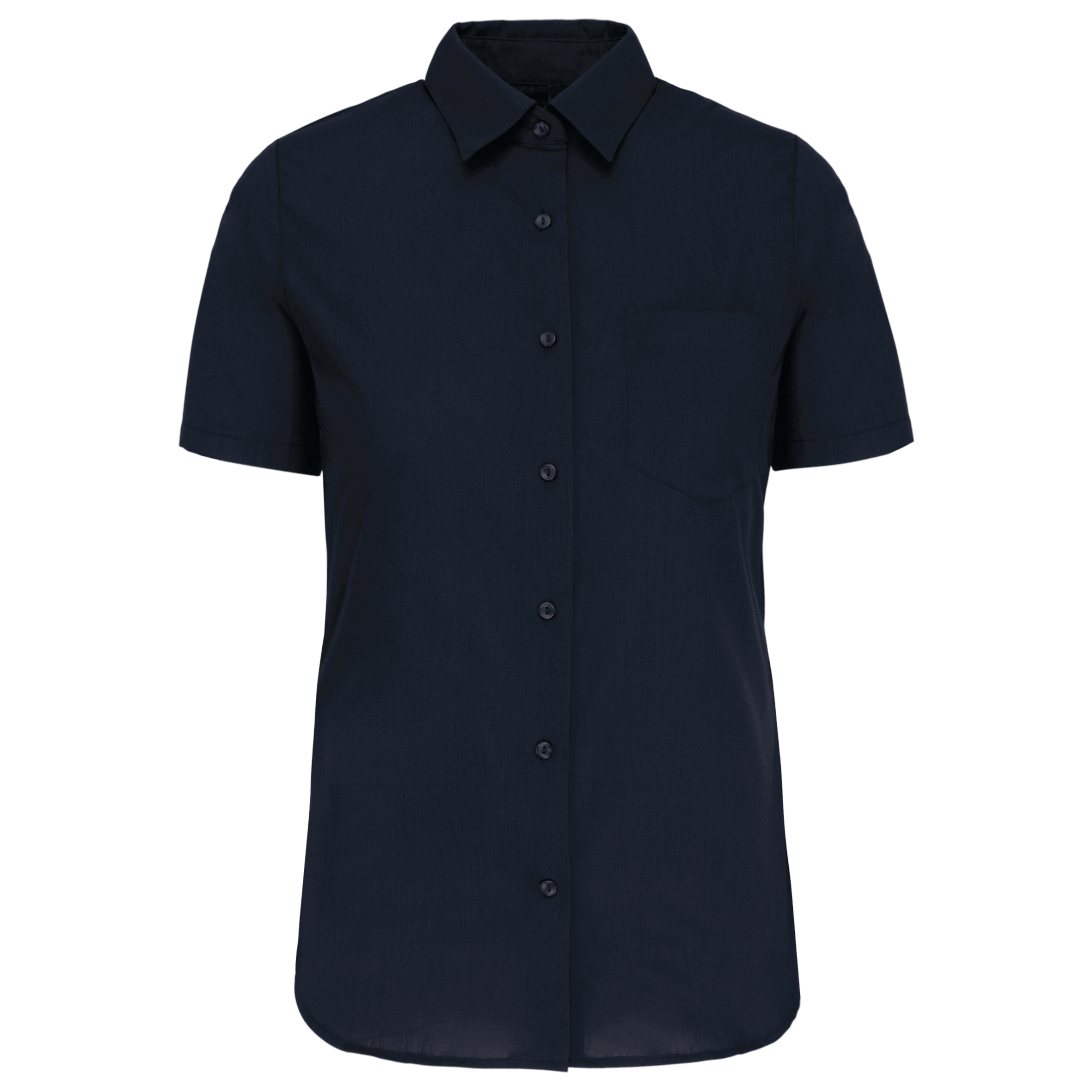 Damen Popelinebluse Kurzarm