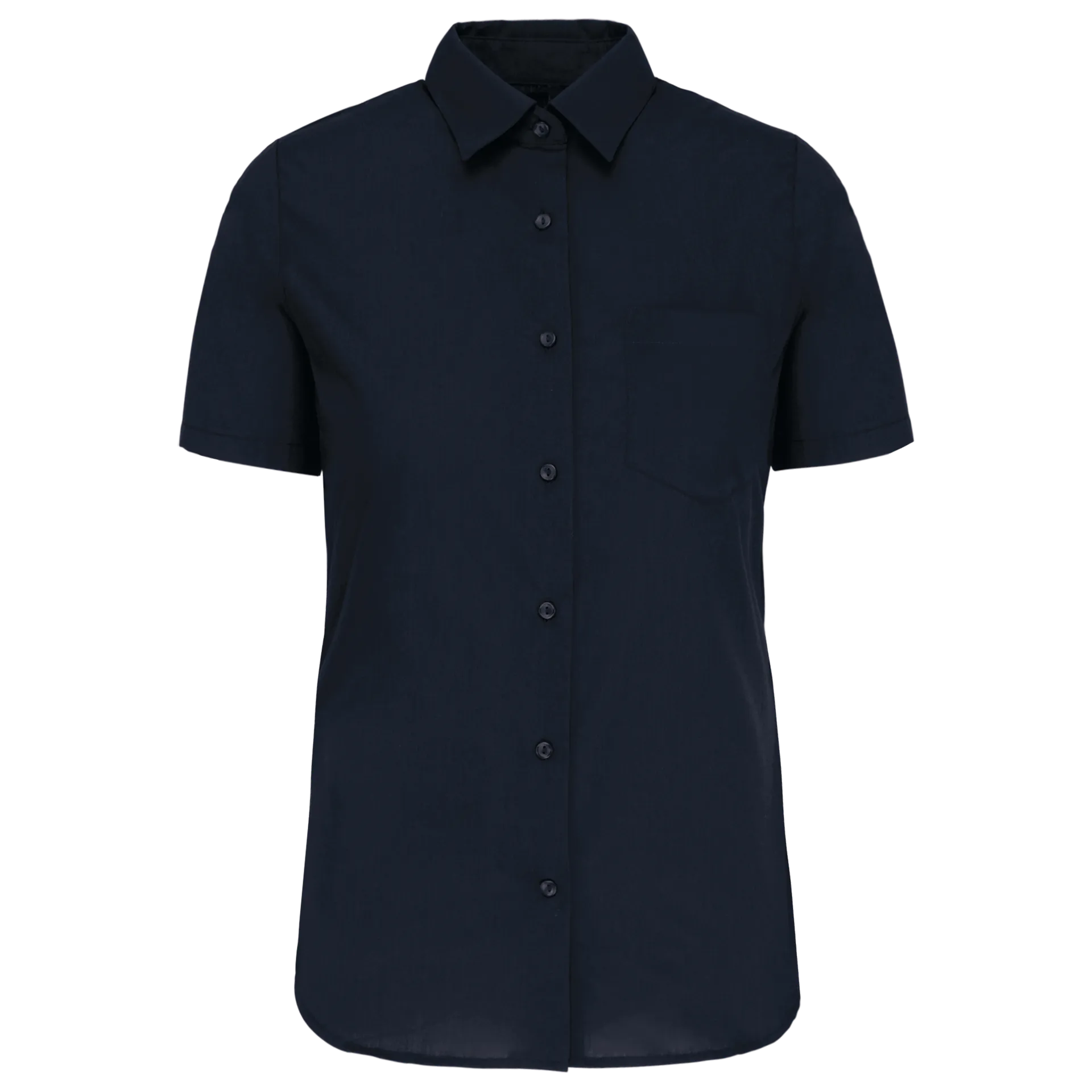 Damen Popelinebluse Kurzarm