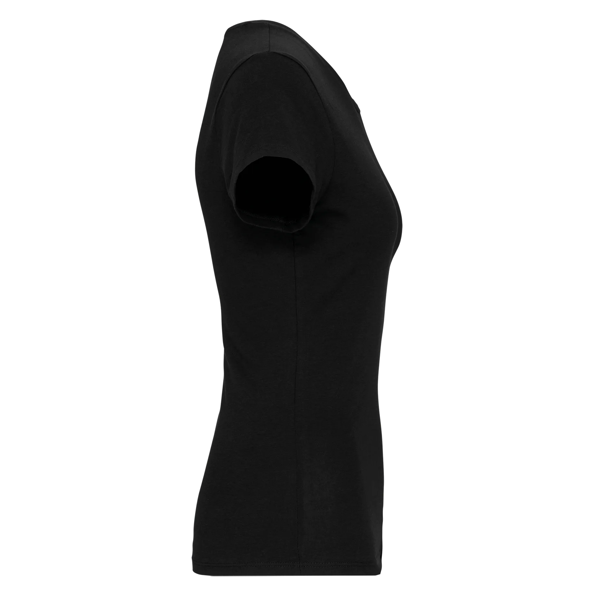 Kurzarm-Damen-T-Shirt mit V-Ausschnitt