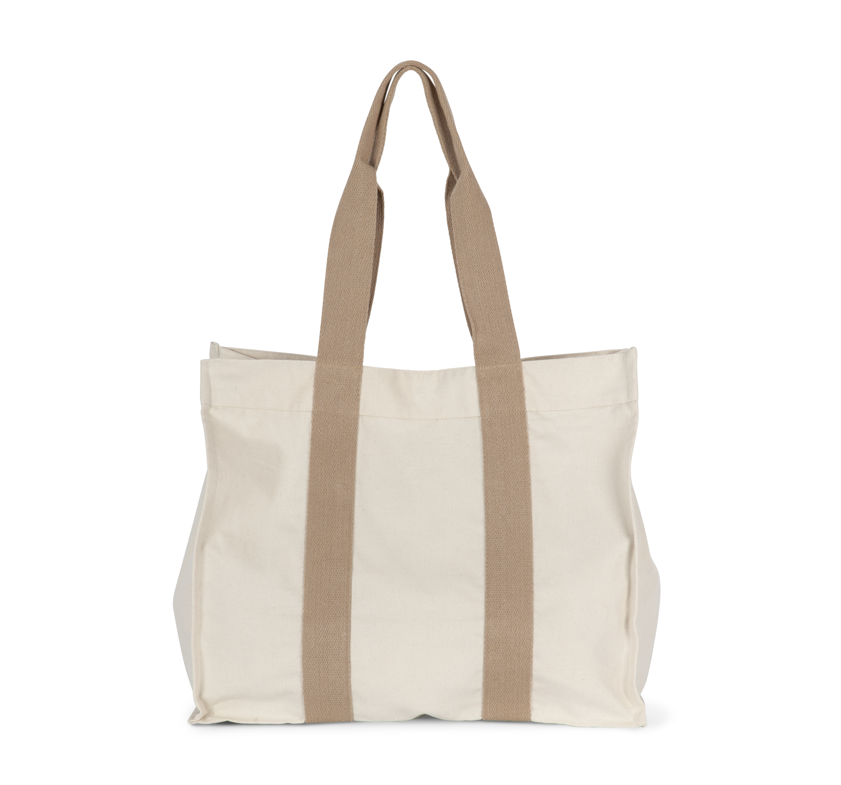 Große recycelte Shoppingtasche mit Seitenfalte