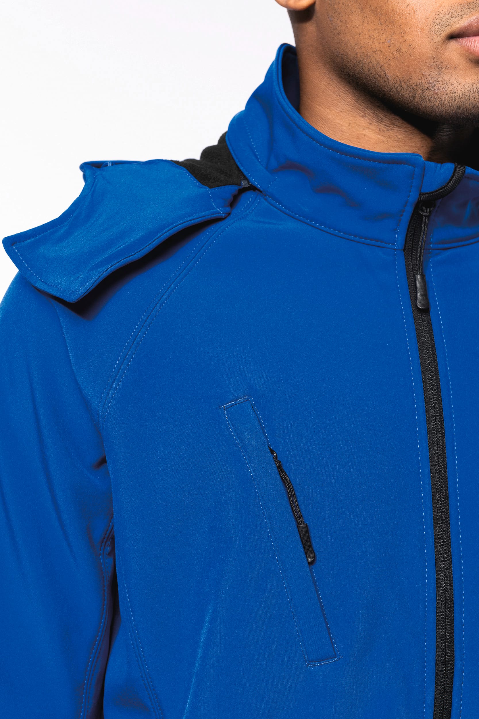 Herren Softshell-Jacke mit Abnehmbare Kapuze