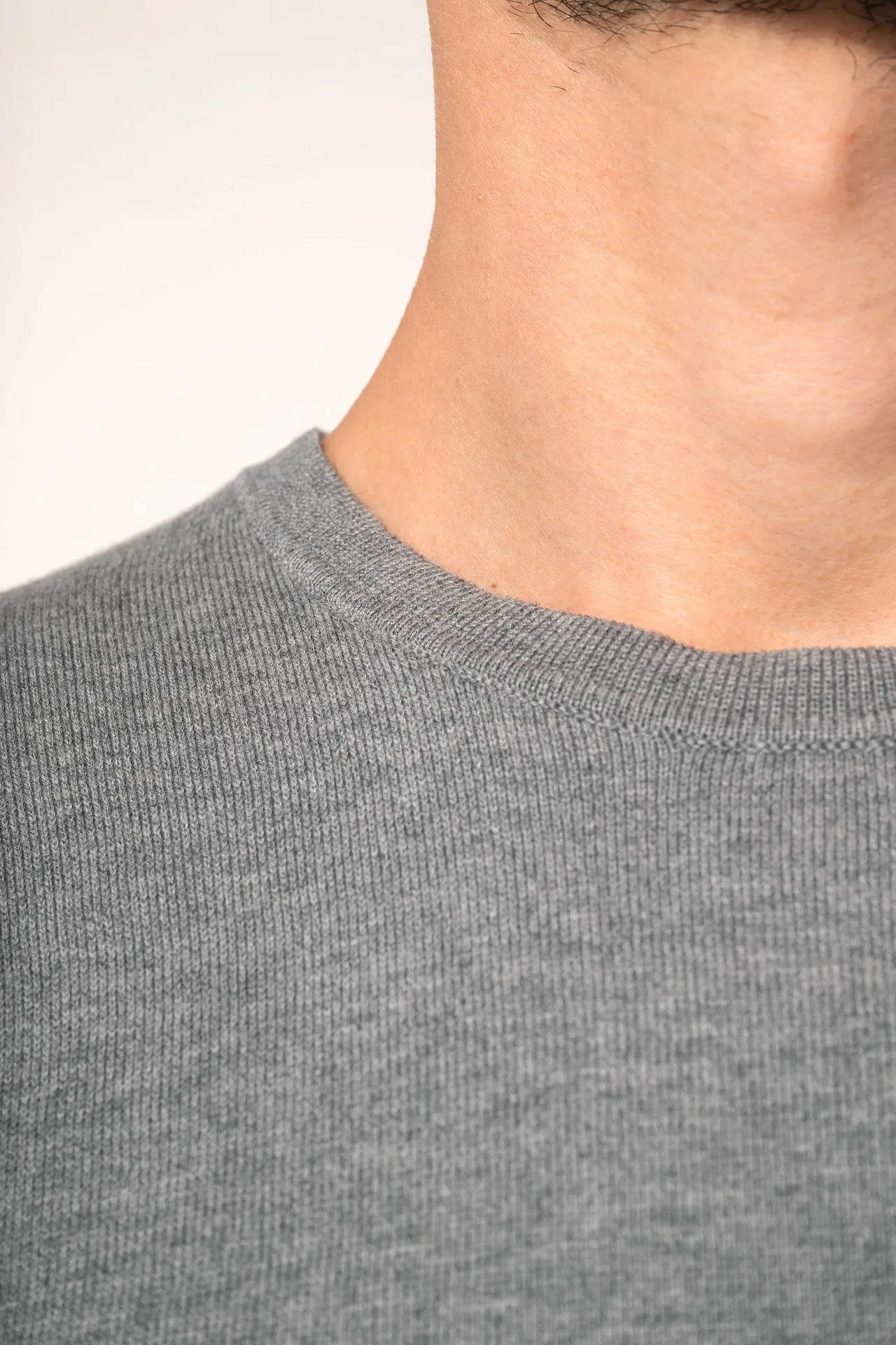 Supima®-Herrenpullover mit Rundhalsausschnitt