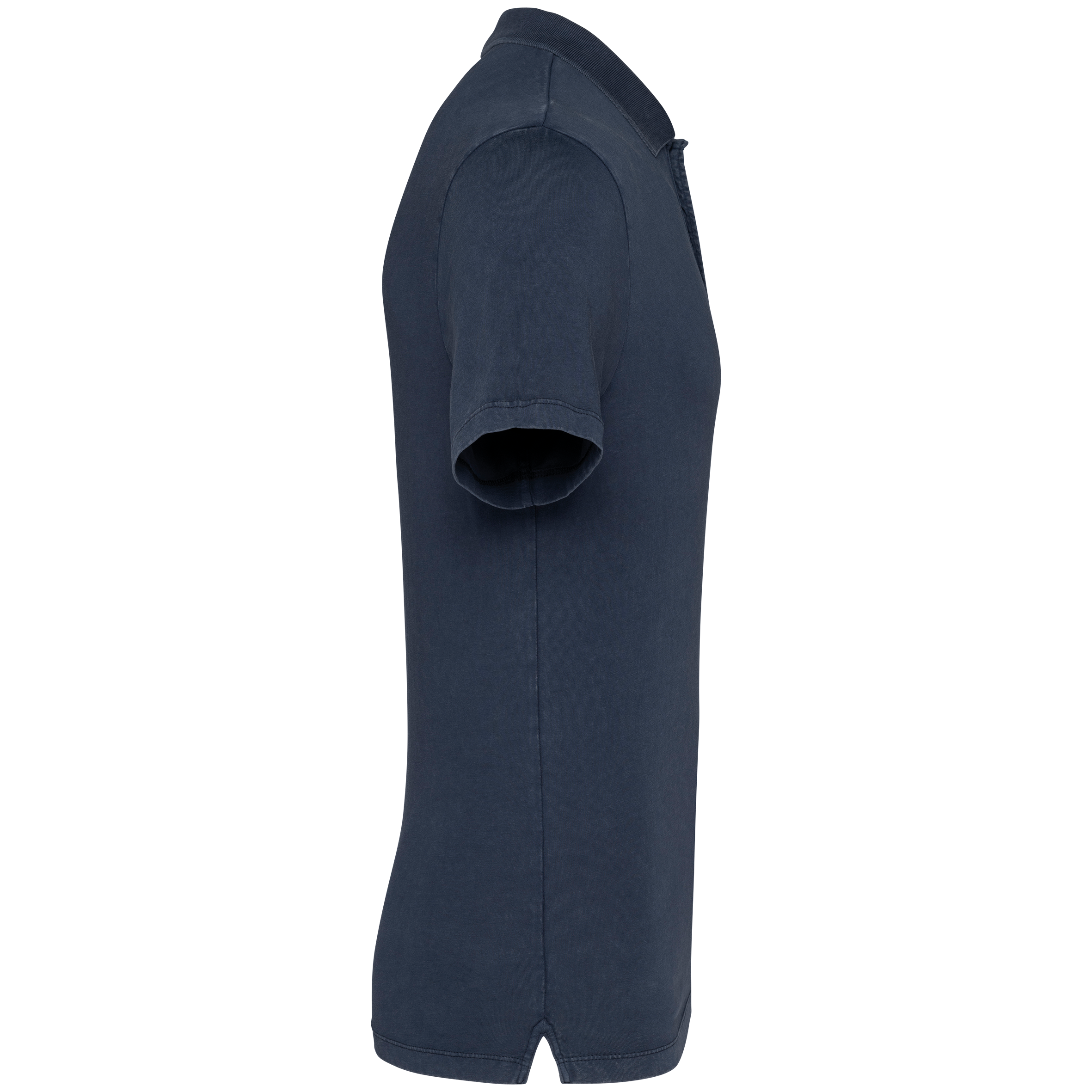 Umweltfreundliches ausgewaschenes Herren-Polohemd aus Jersey