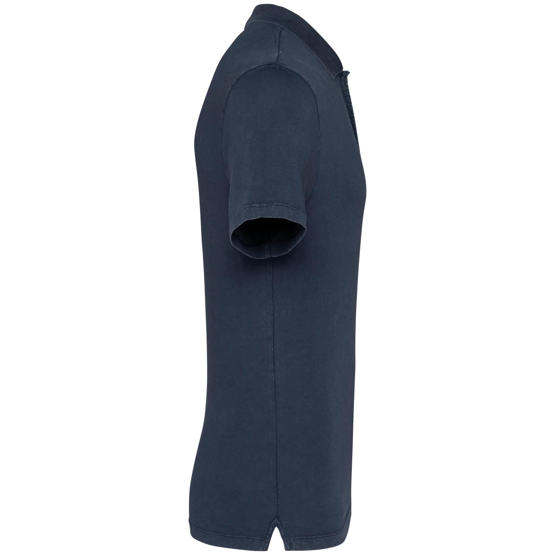 Umweltfreundliches ausgewaschenes Herren-Polohemd aus Jersey