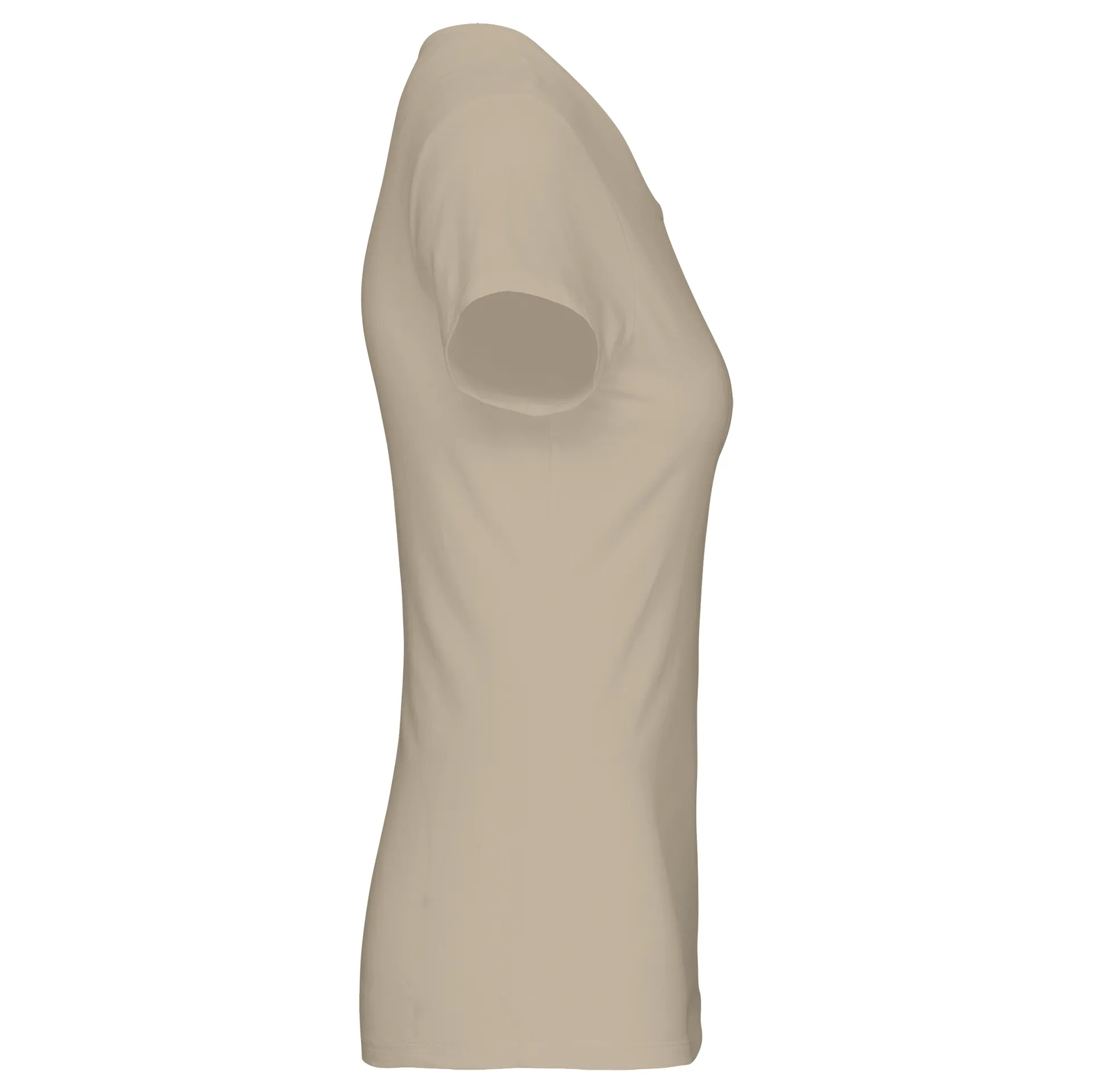 Kurzarm-Damen-T-Shirt mit Rundhalsausschnitt